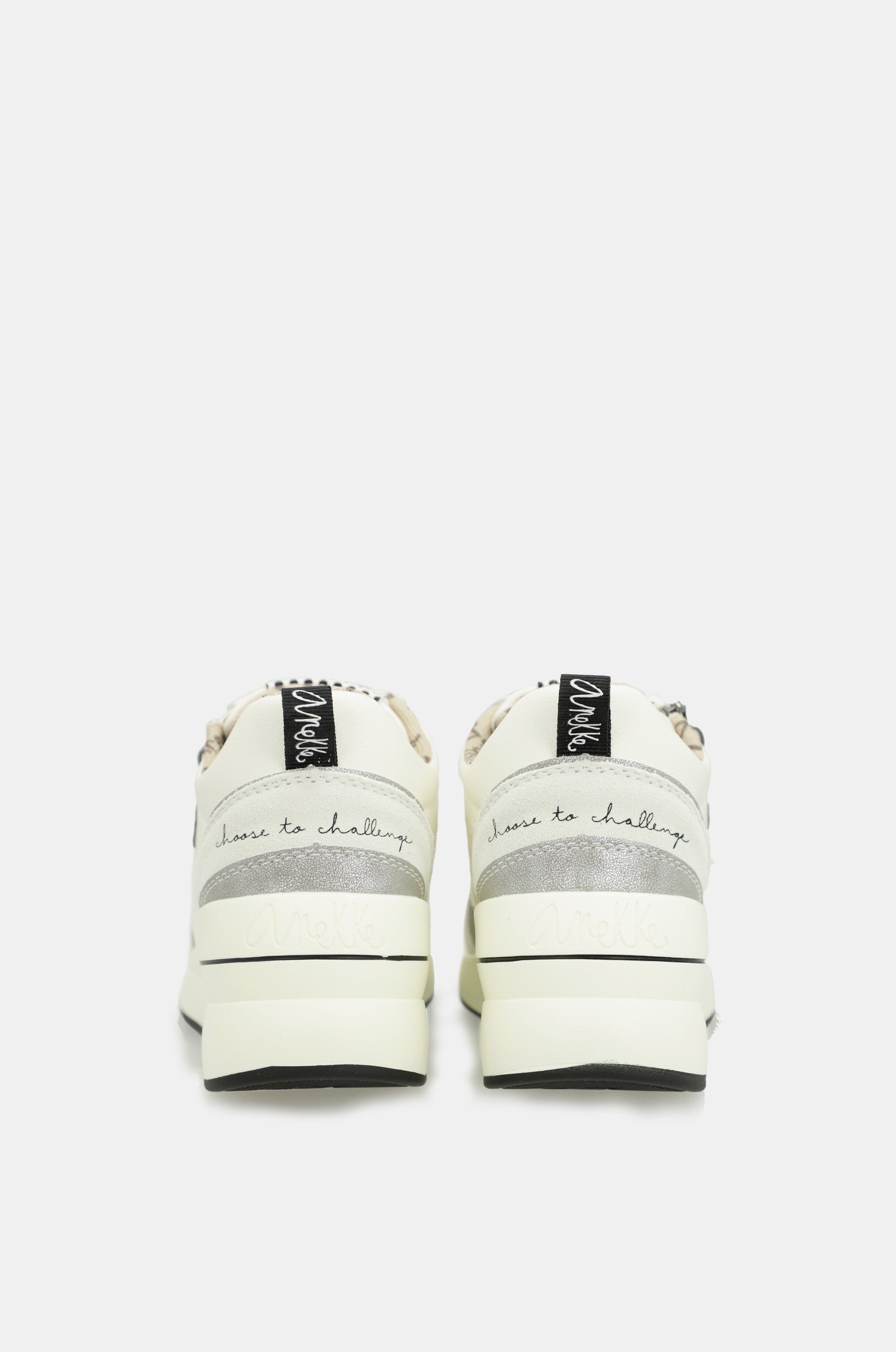 Baskets blanches à semelle compensée Lunares