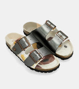 Sandales bio multicolores noires