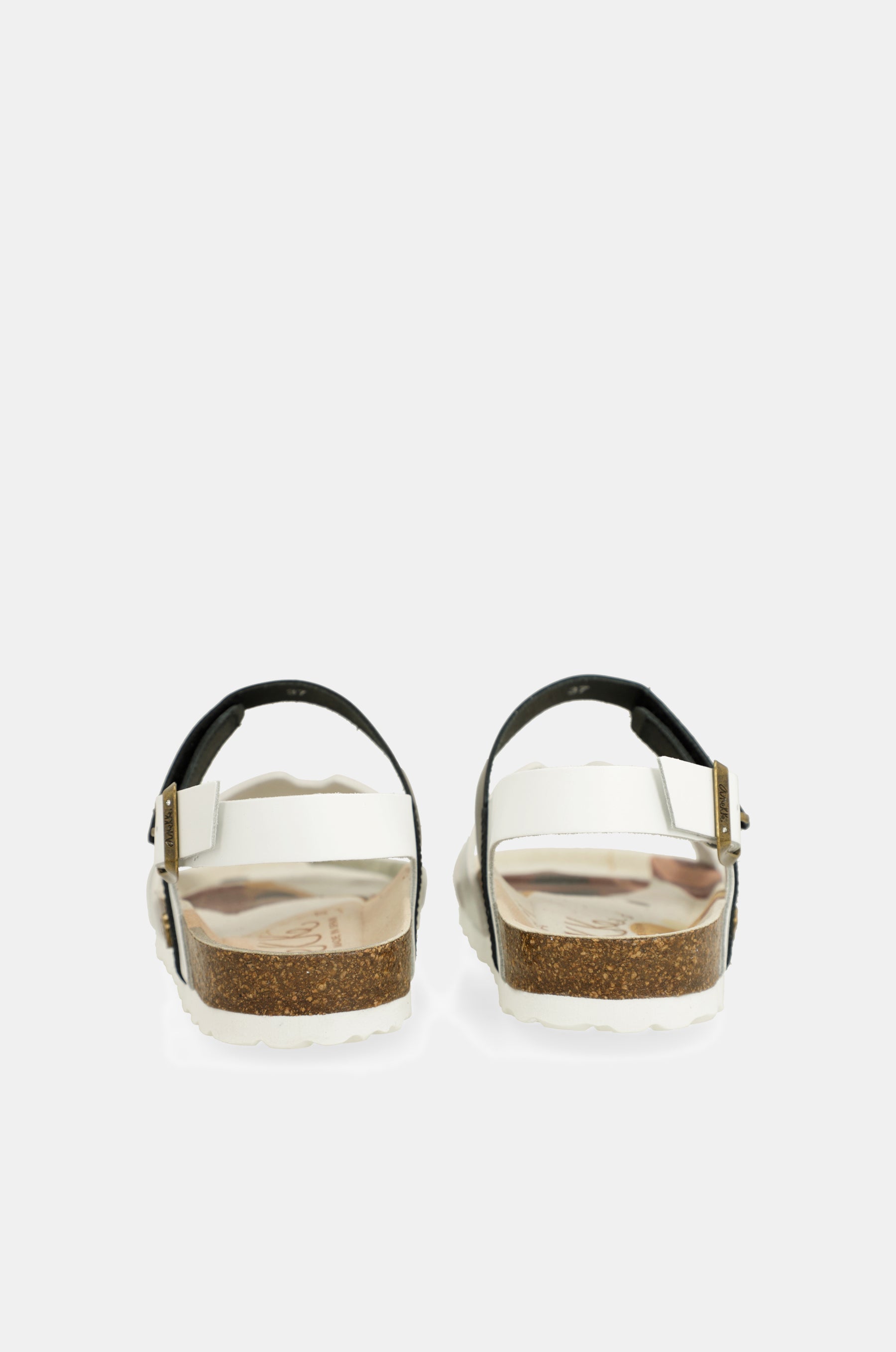 Sandales argent et noires