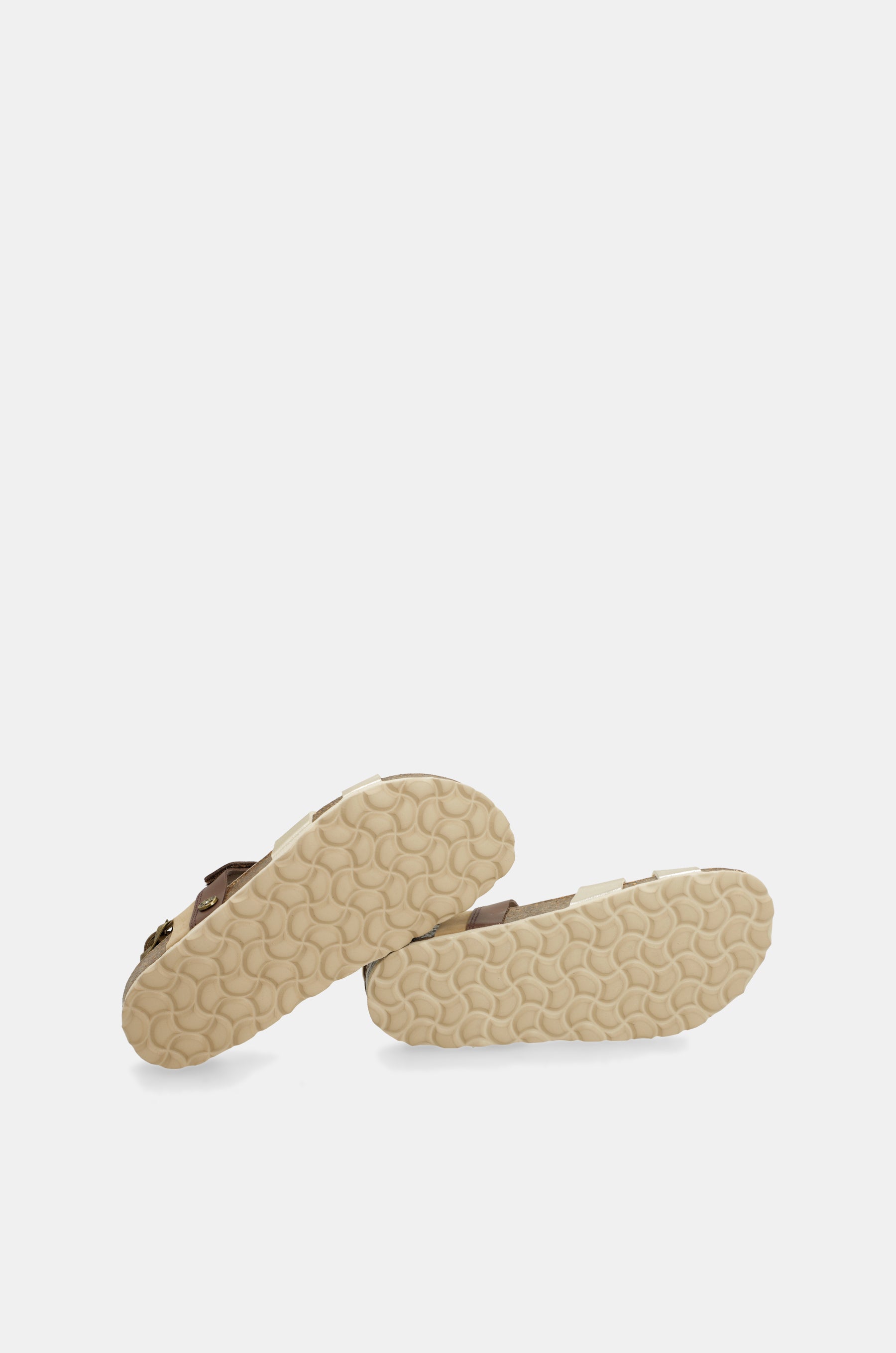 Sandales dorées et marron