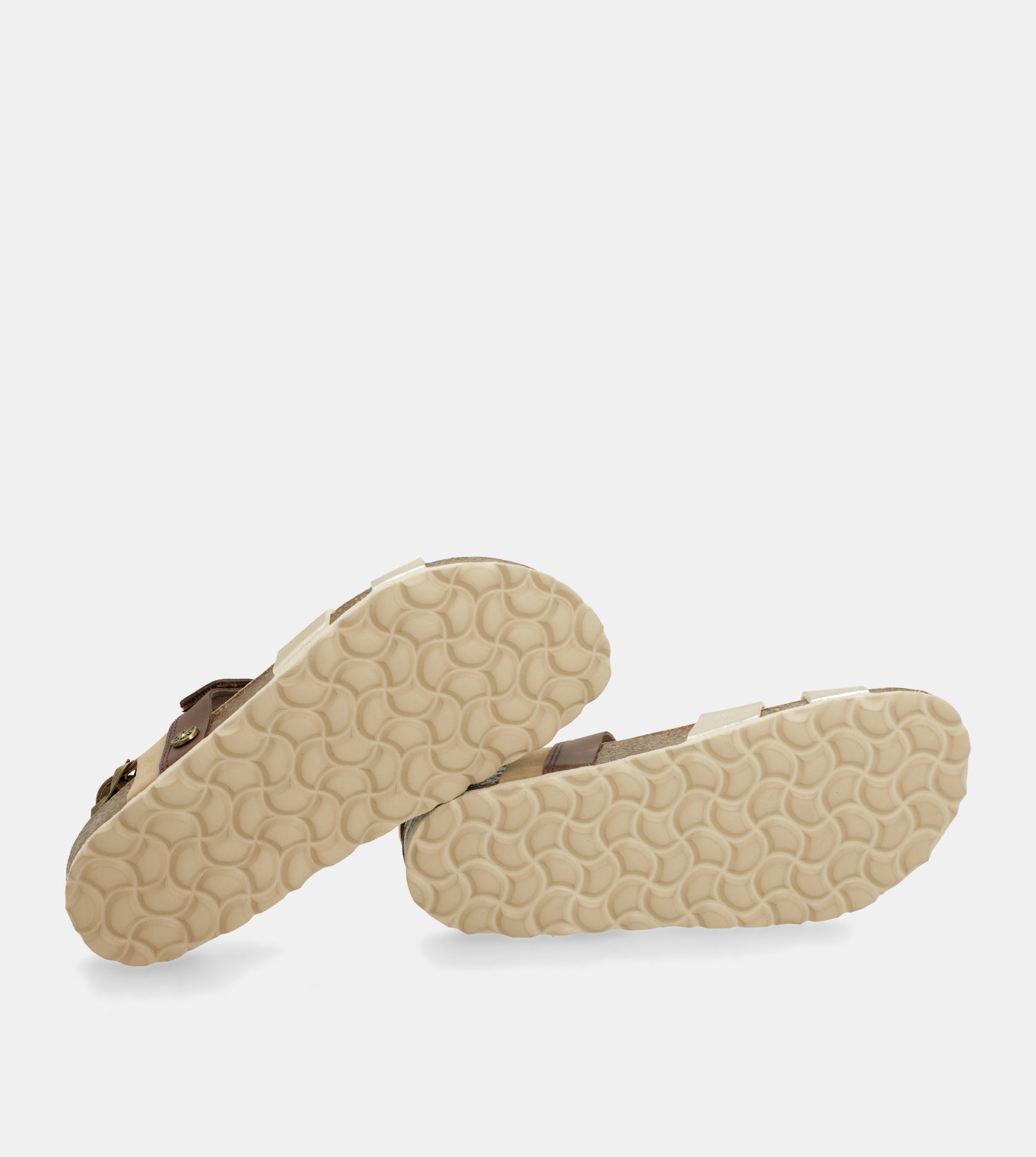 Sandales dorées et marron