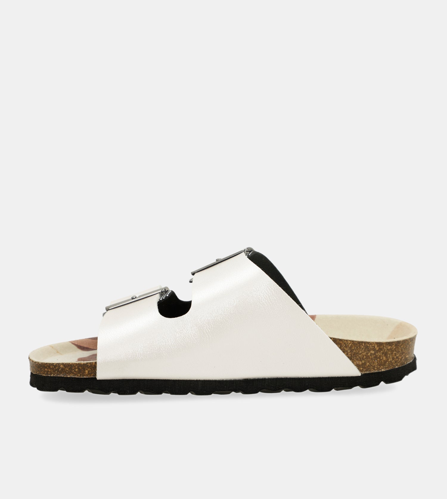 Sandales bio blanches à pois