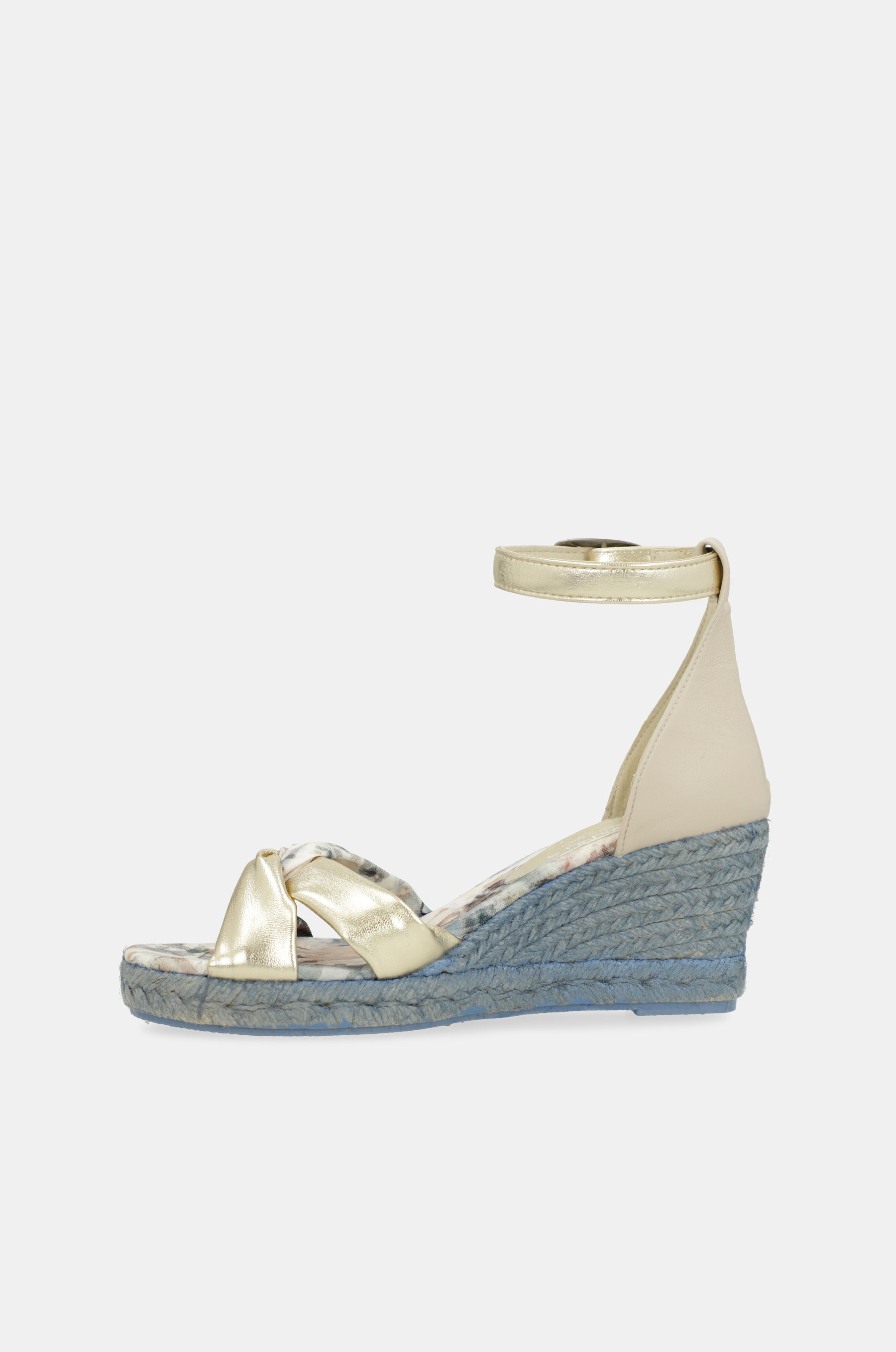 Sandales compensées bleues Memories