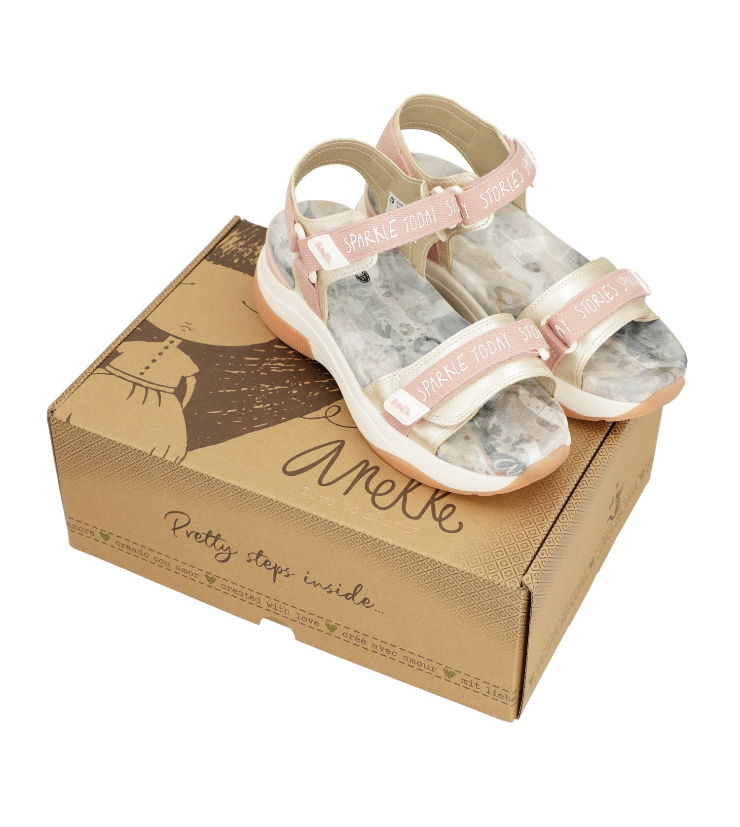 Sandales de sport roses