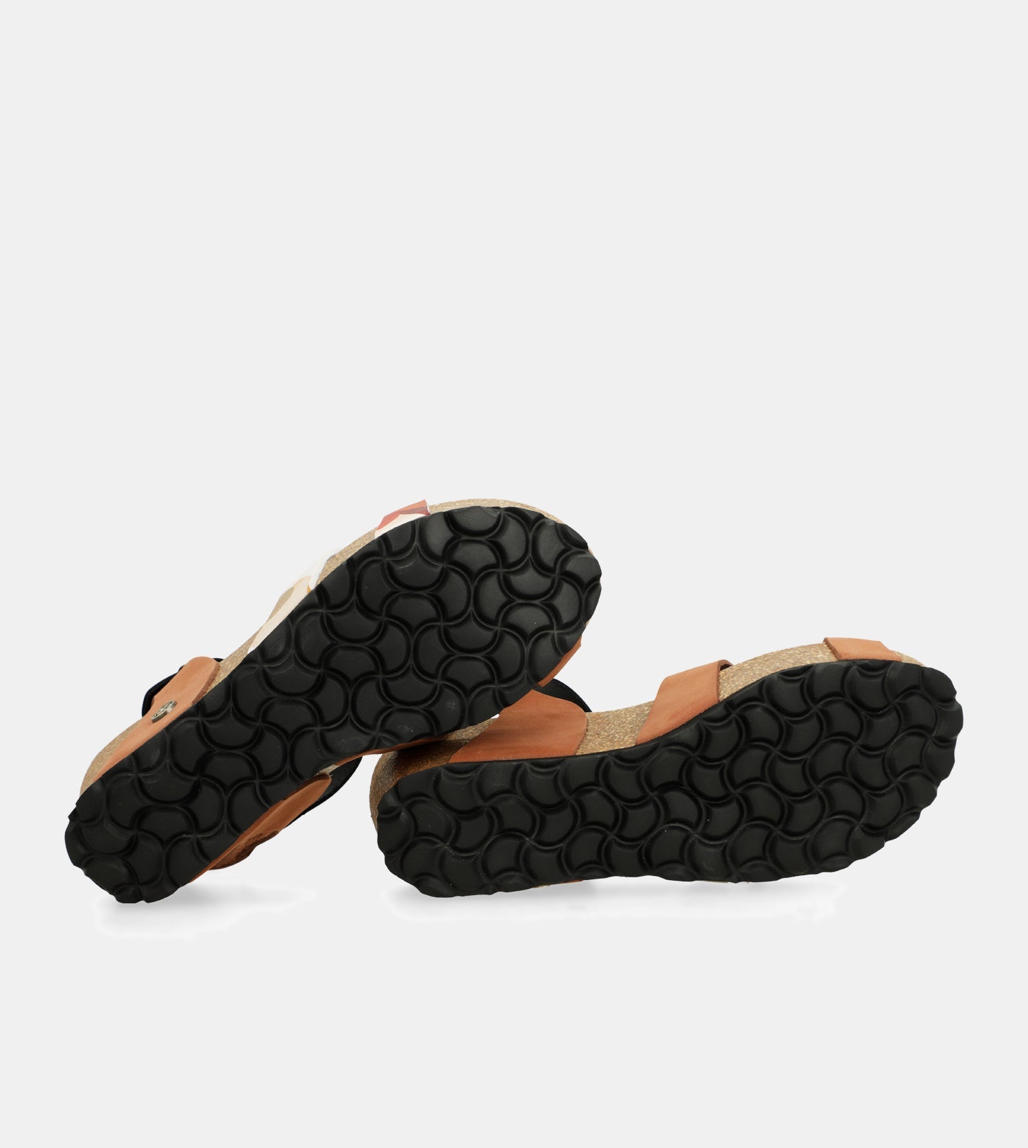 Sandales compensées bio à brides en cuir
