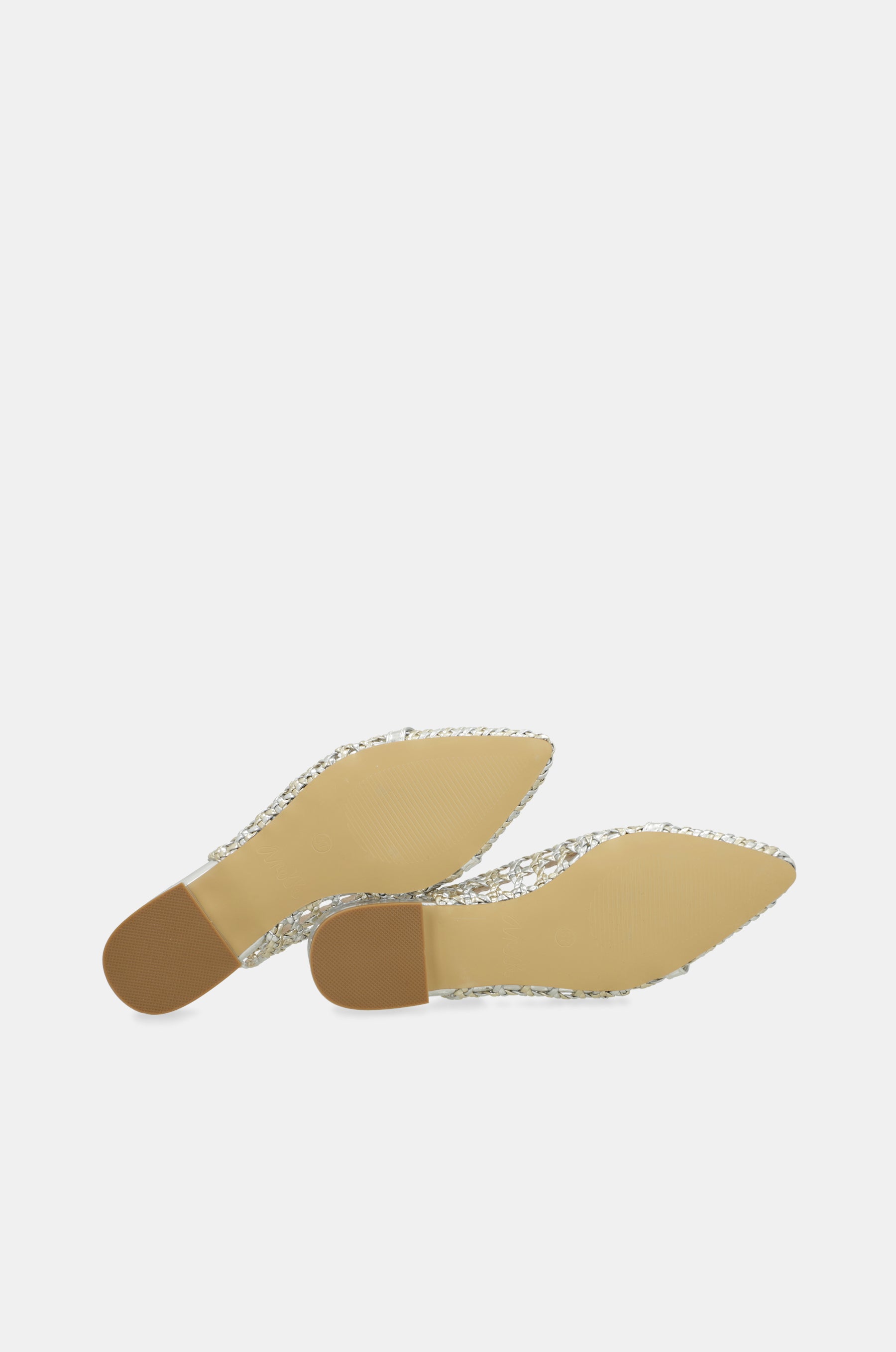 Ballerines slingback dorées et argentées