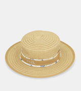 Chapeau en raphia beige
