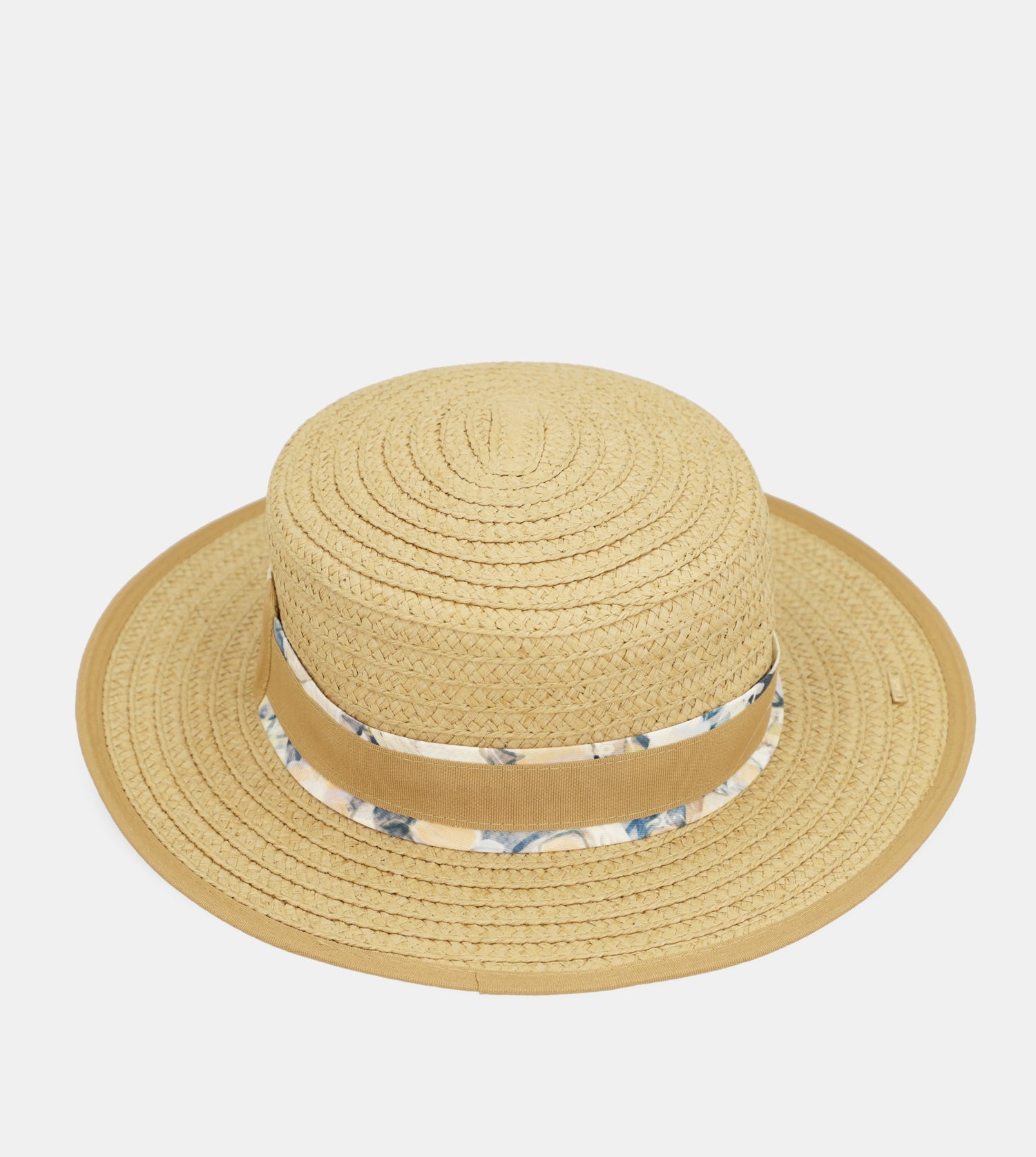 Chapeau en raphia beige