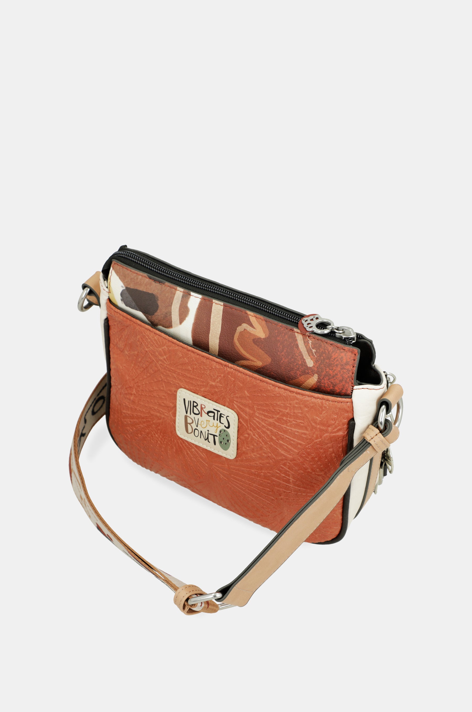 Sac bandoulière moyen à 3 compartiments Alma