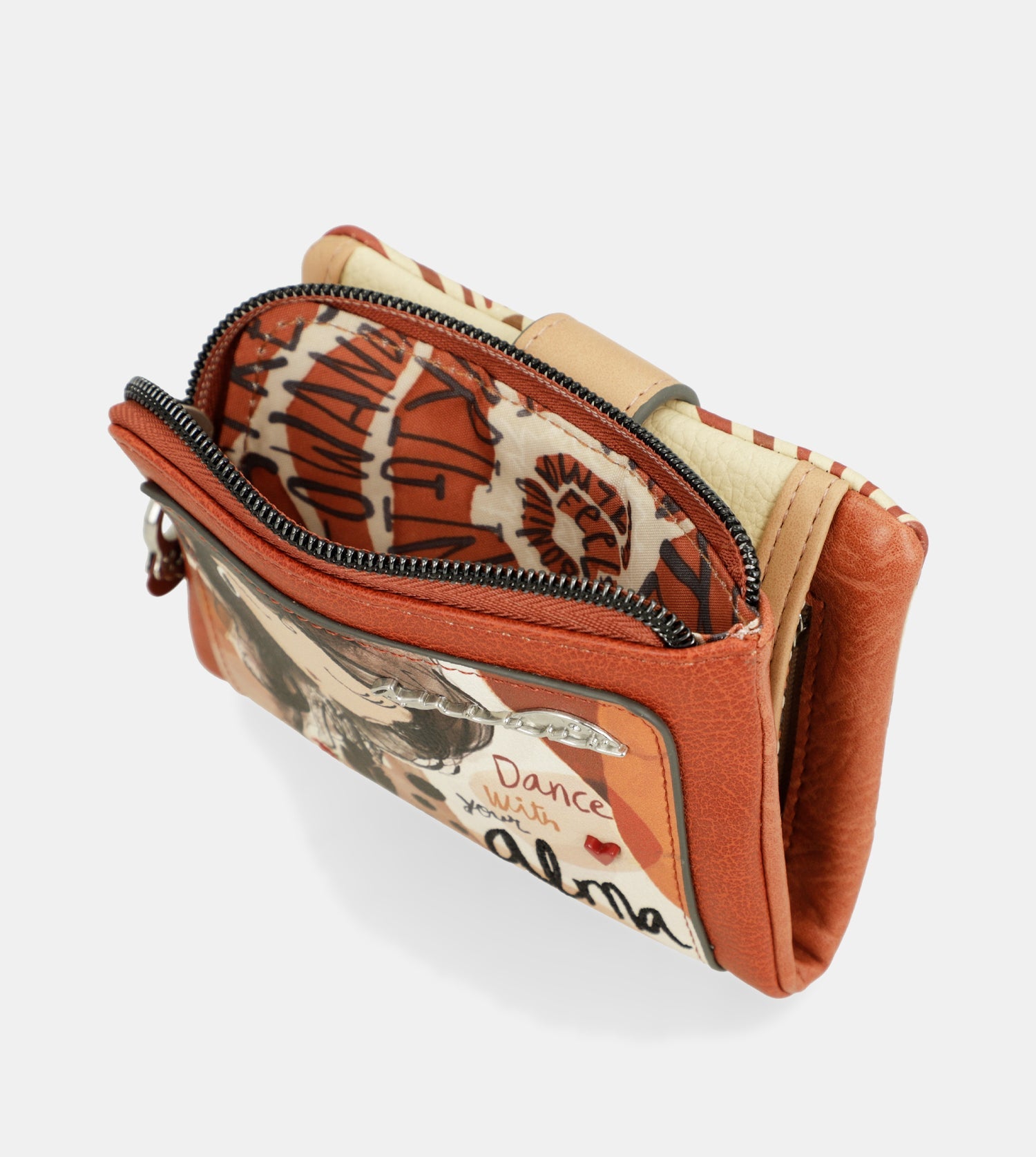 Petit portefeuille flexible Alma RFID