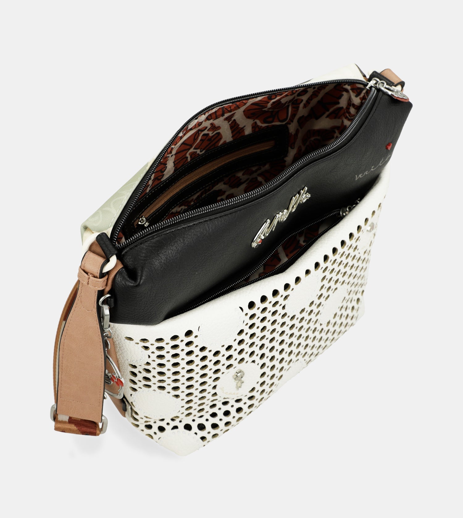 Grand sac bandoulière avec poche avant Alma