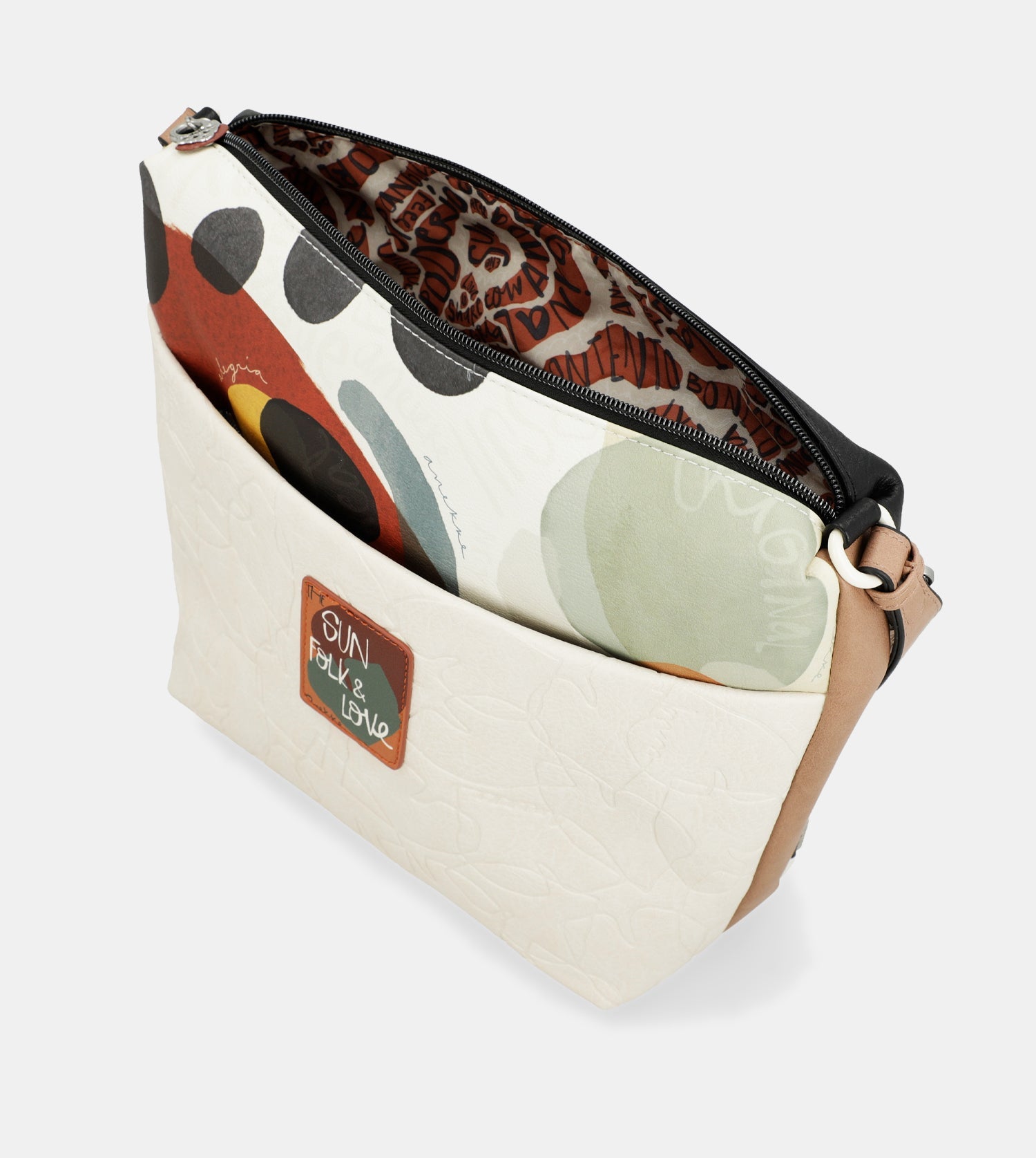 Grand sac bandoulière avec poche avant Alma