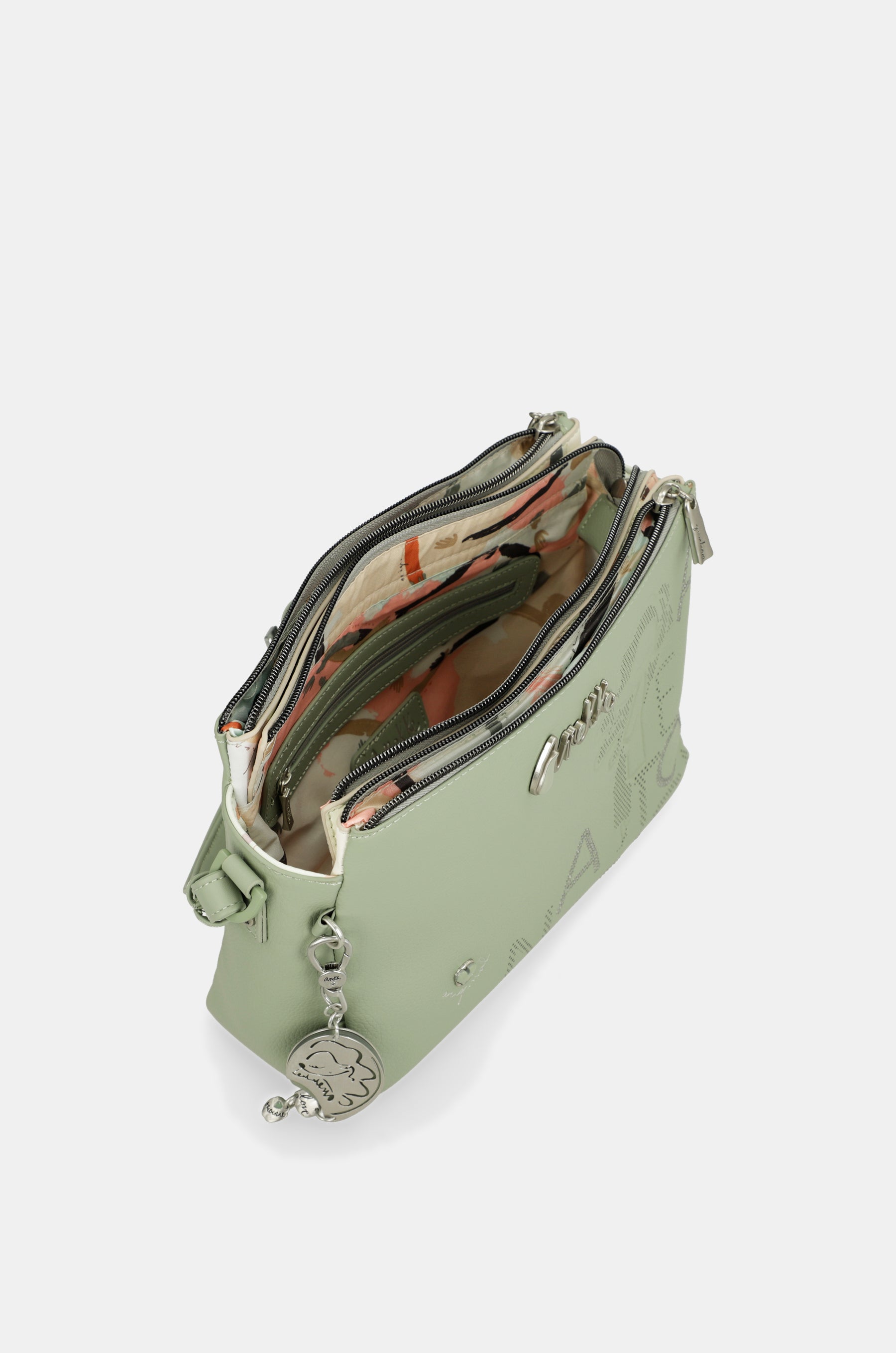 Sac bandoulière imprimé 3 compartiments Alma