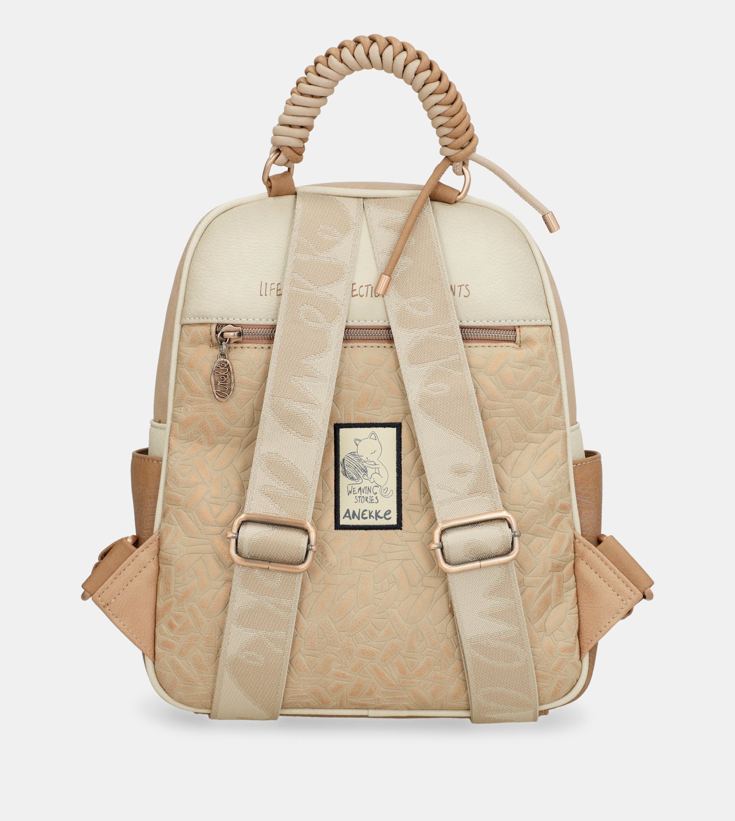 Anekke Sac à dos beige marron pour femme Hollywood Backpack Multicolor