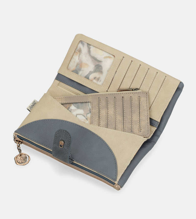 Grand portefeuille flexible RFID Memories