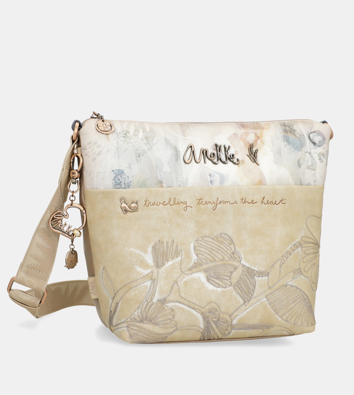 Grand sac bandoulière avec poche avant Memories