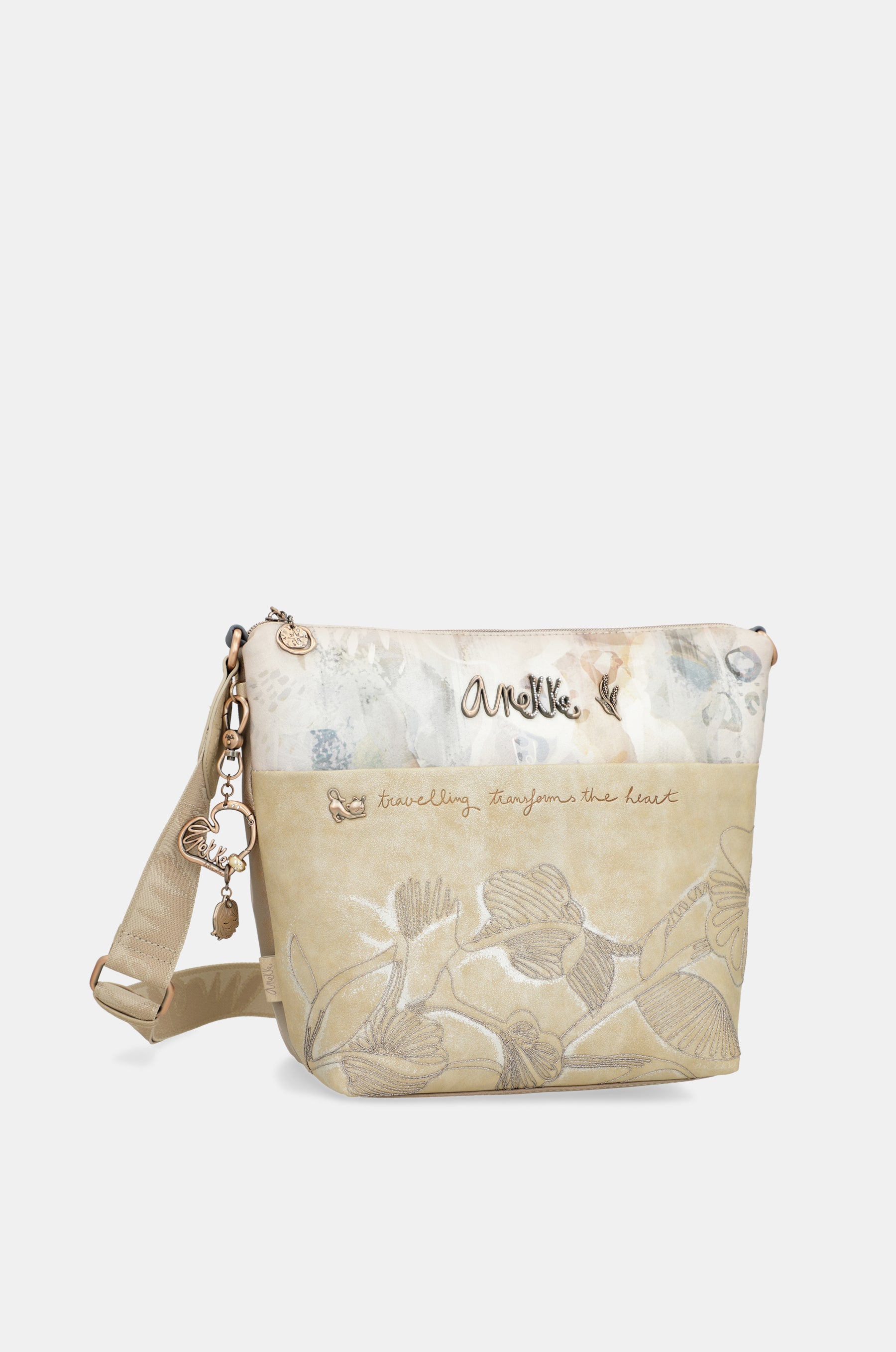 Grand sac bandoulière avec poche avant Memories