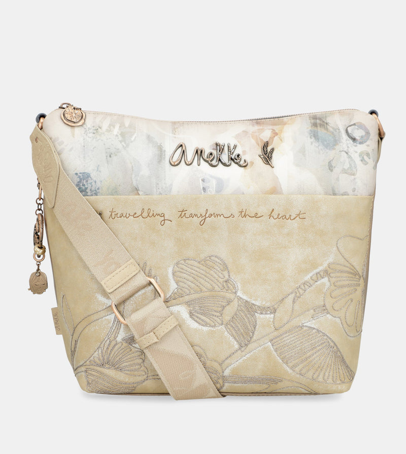 Grand sac bandoulière avec poche avant Memories