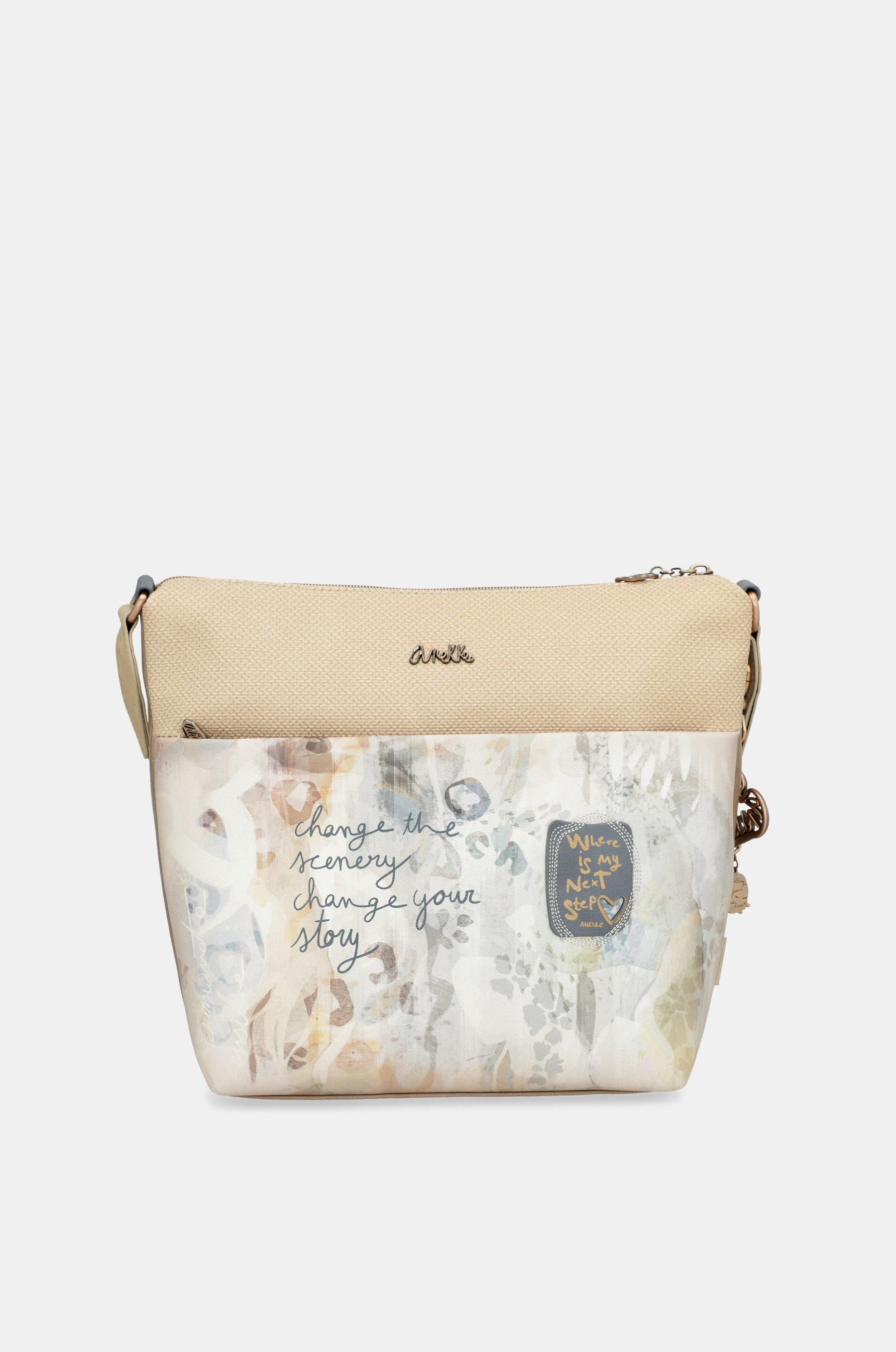 Grand sac bandoulière avec poche avant Memories