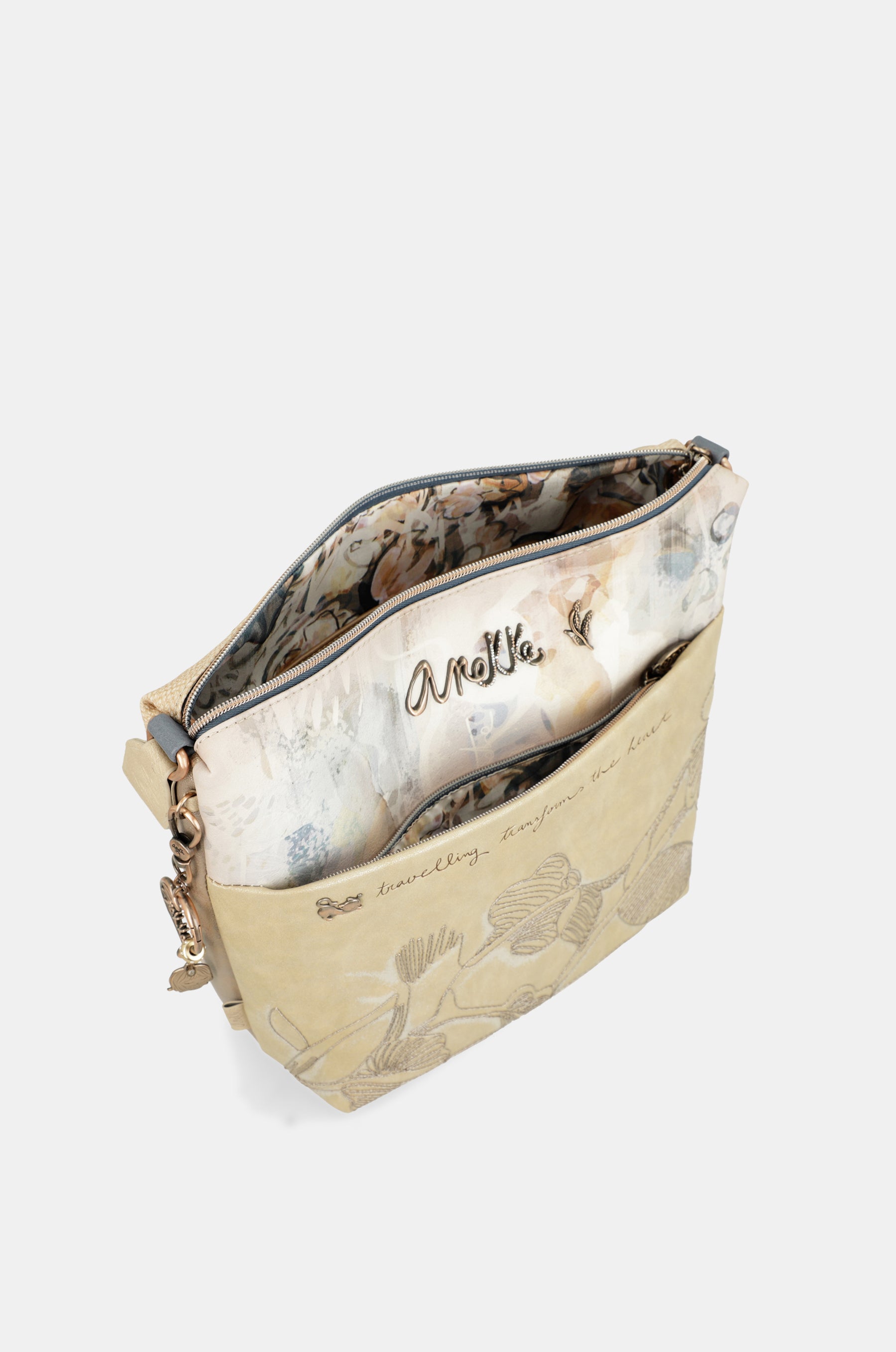 Grand sac bandoulière avec poche avant Memories