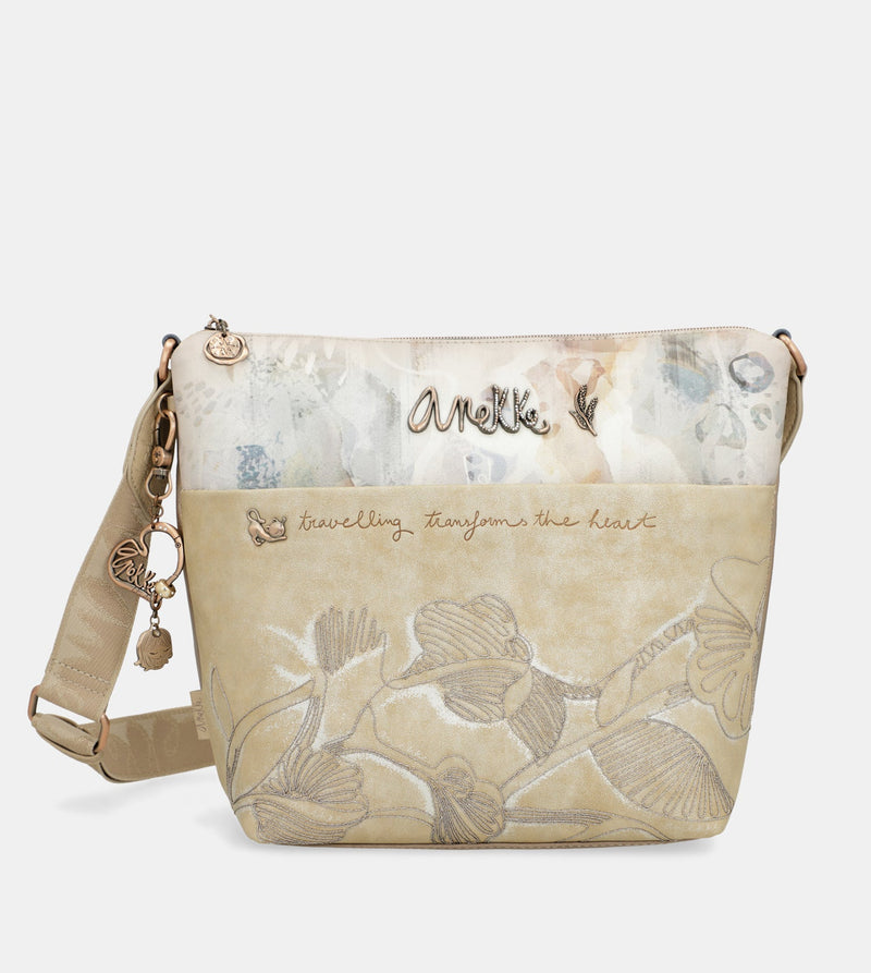 Grand sac bandoulière avec poche avant Memories