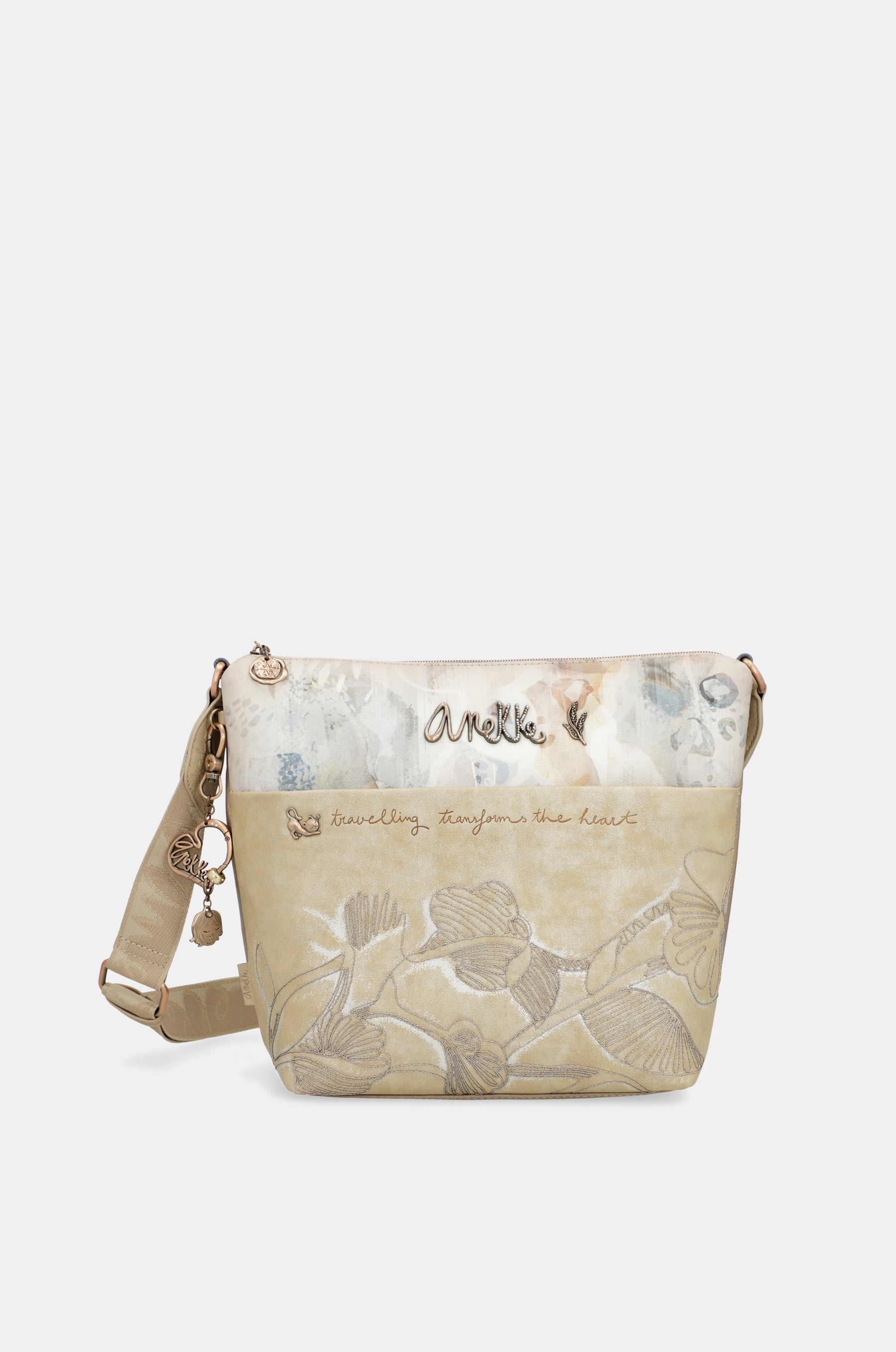 Grand sac bandoulière avec poche avant Memories