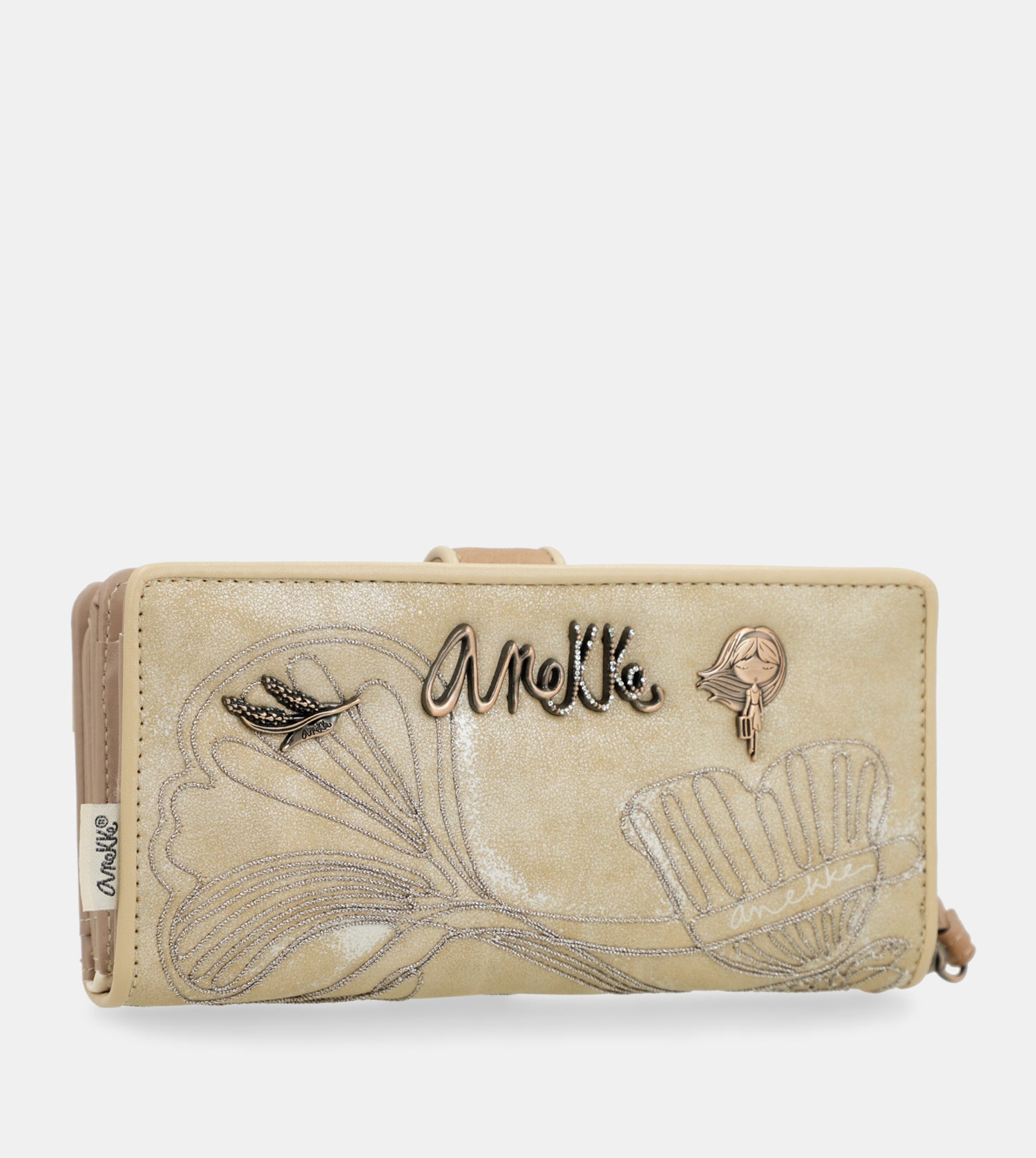 Porte-monnaie Simple Anekke Memories - Beige - Dimensions 12x9x3 Cm - Polyester - Neuf Avec étiquettes