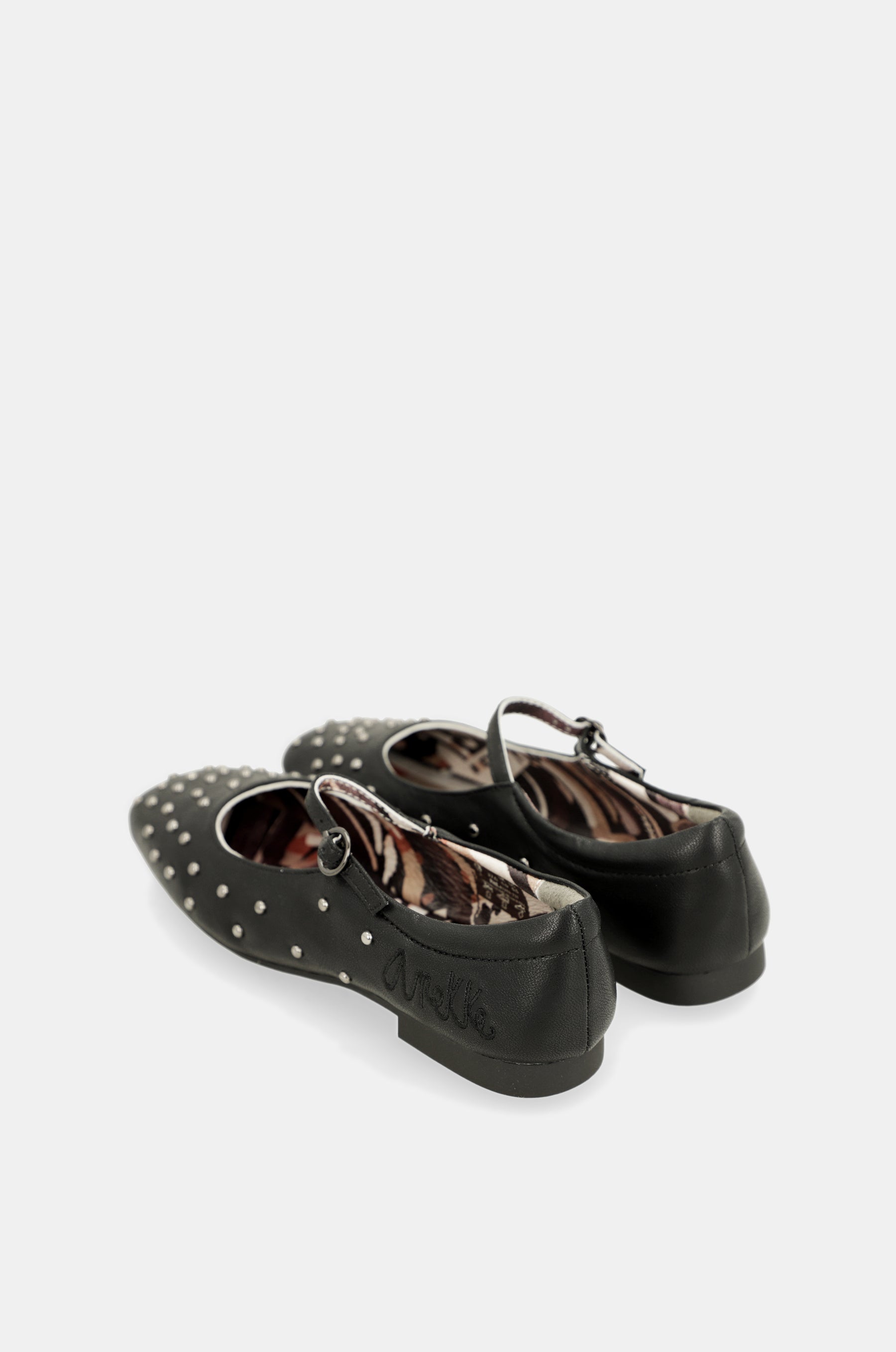 Ballerines cloutées noir