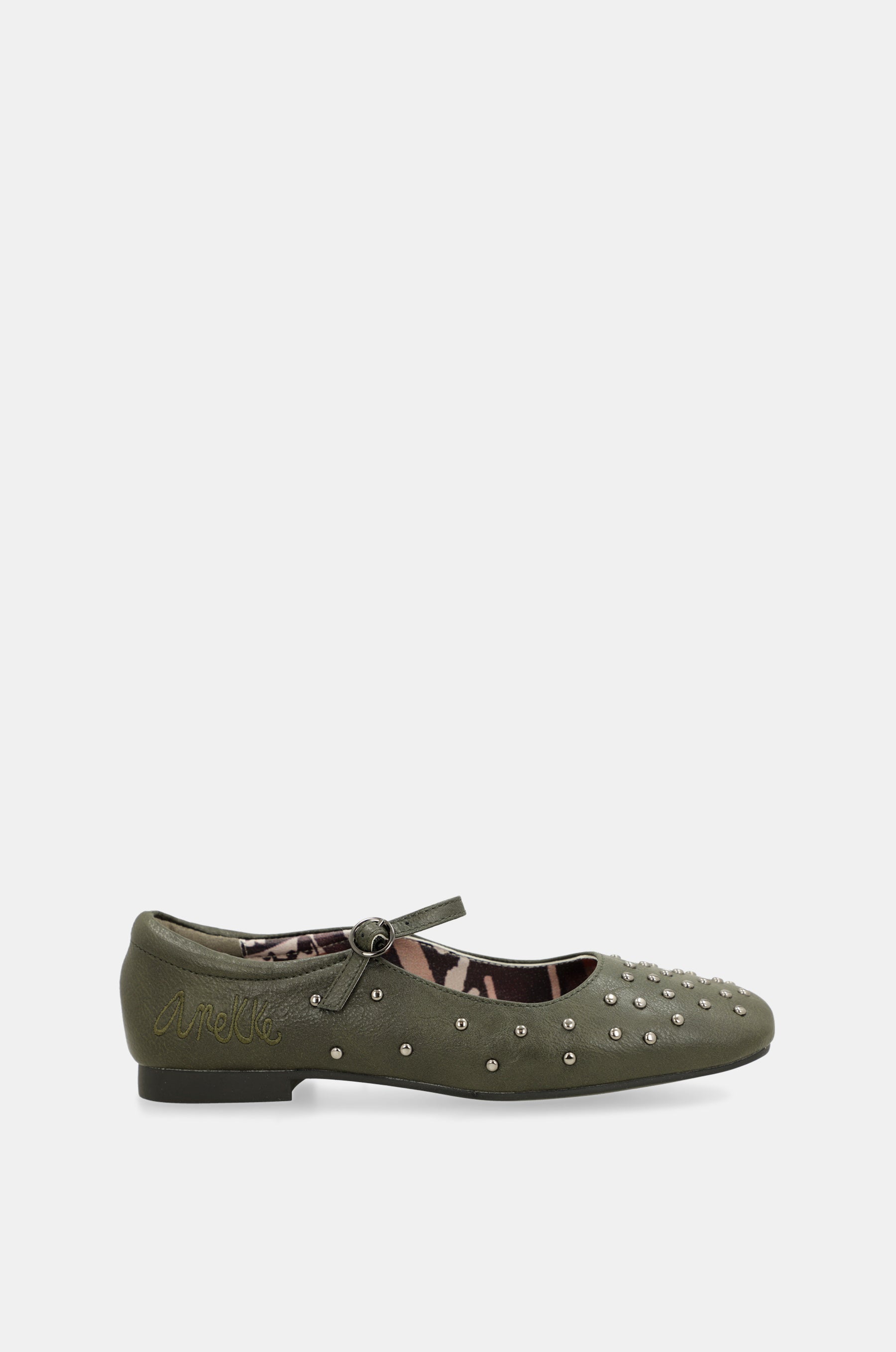 Ballerines cloutées kaki