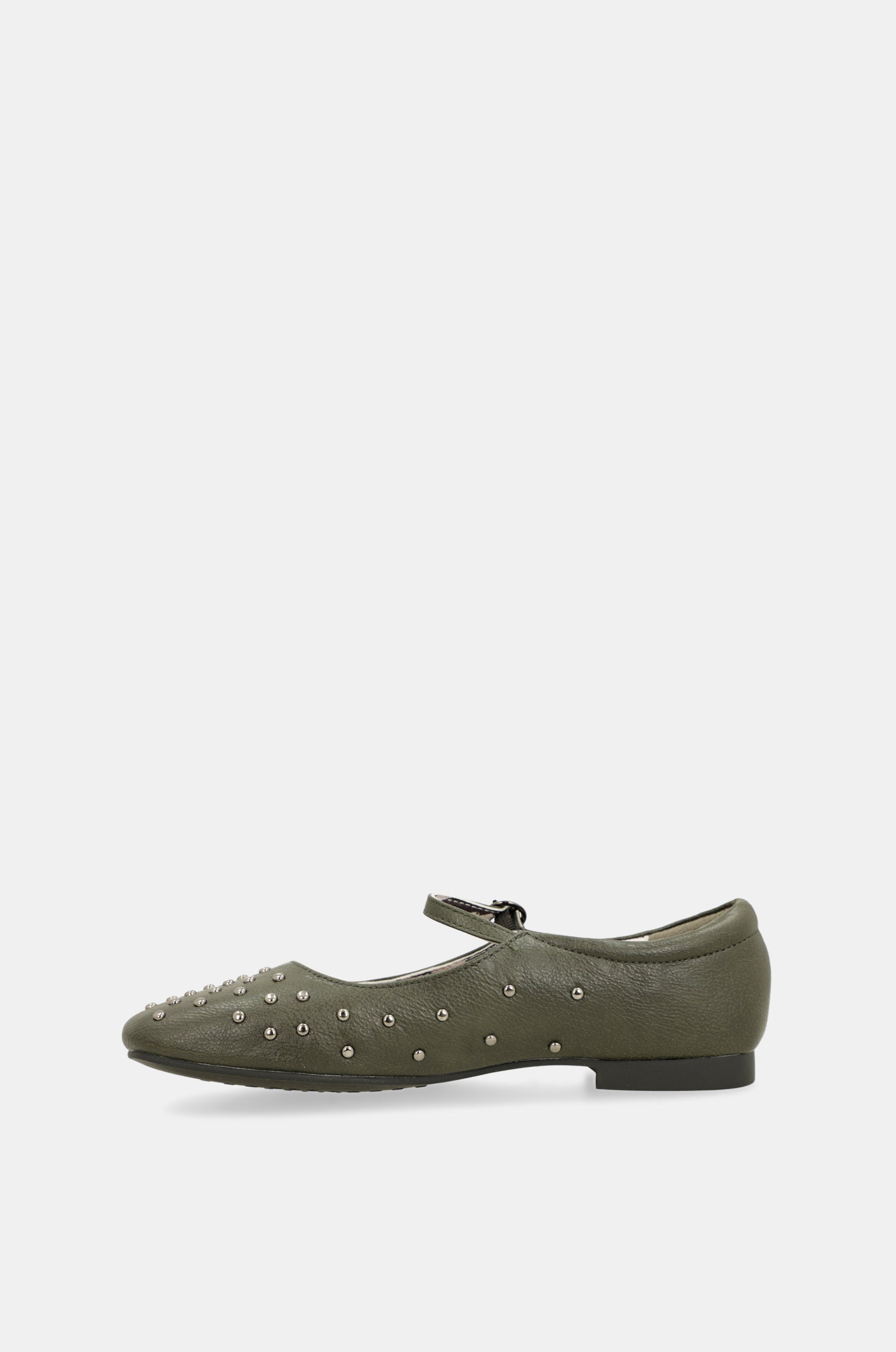 Ballerines cloutées kaki