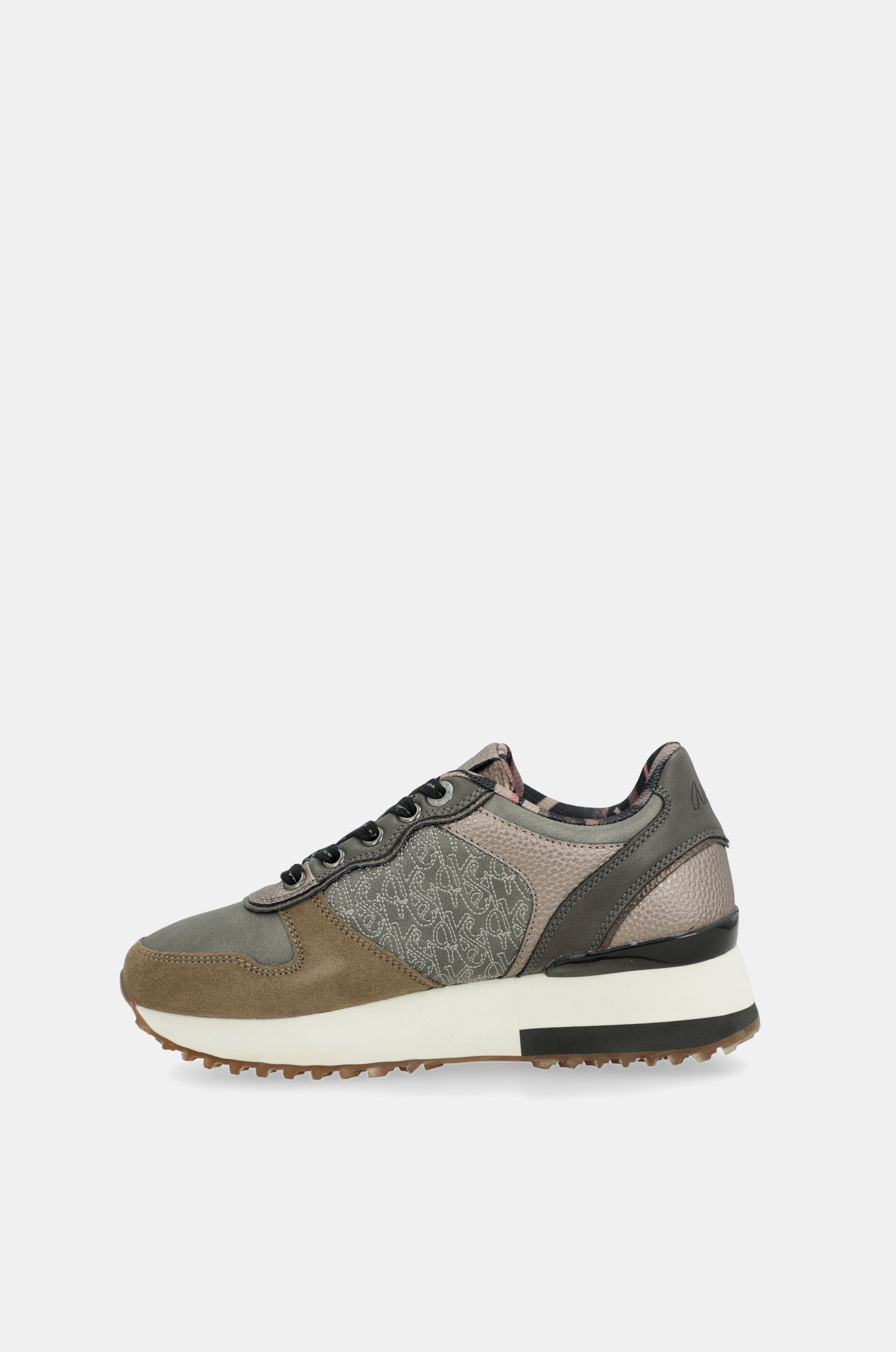Baskets compensées taupe
