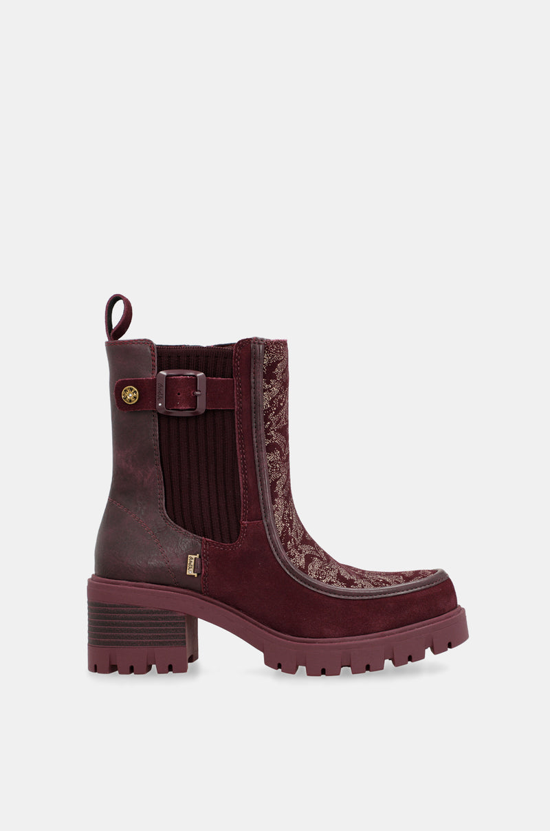 Bottines bordeaux Manifesto