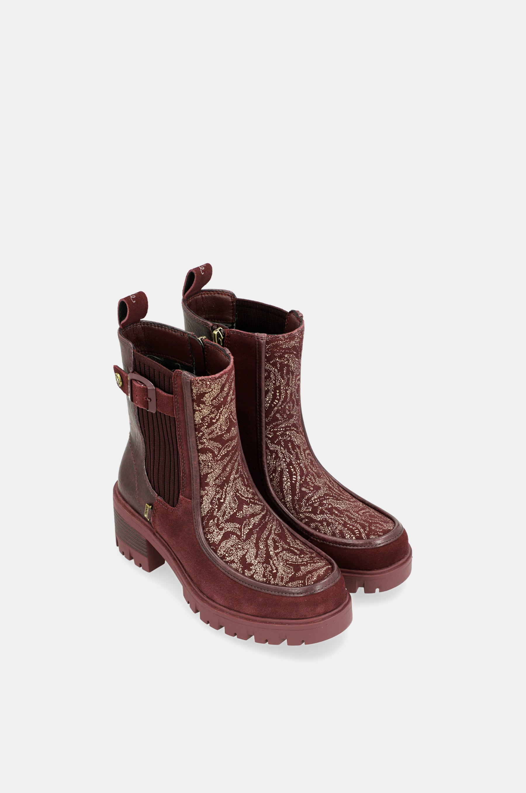 Bottines bordeaux Manifesto
