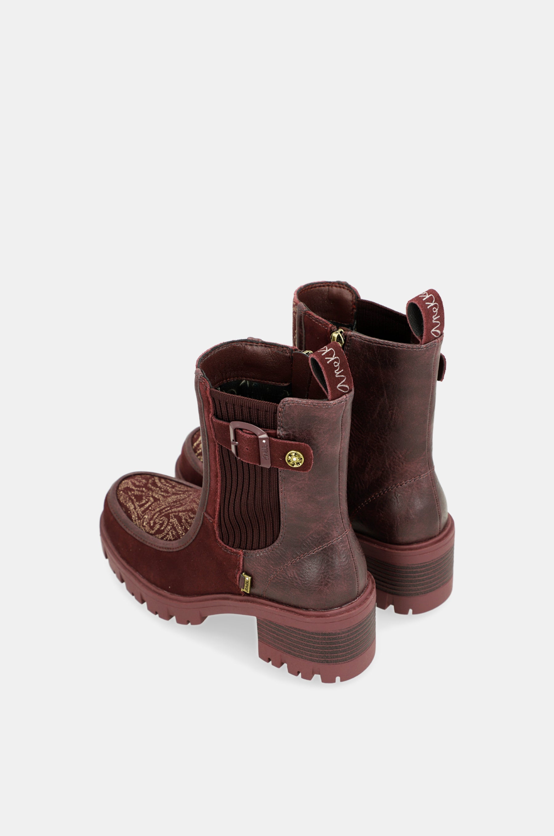 Bottines bordeaux Manifesto