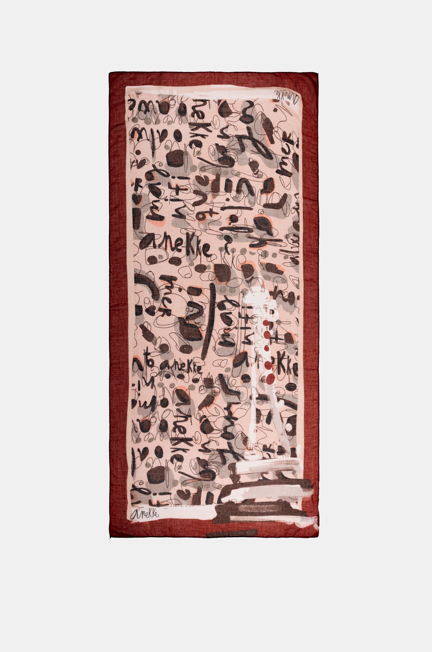 Foulard imprimé Mademoiselle