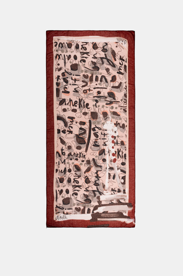 Foulard imprimé Mademoiselle