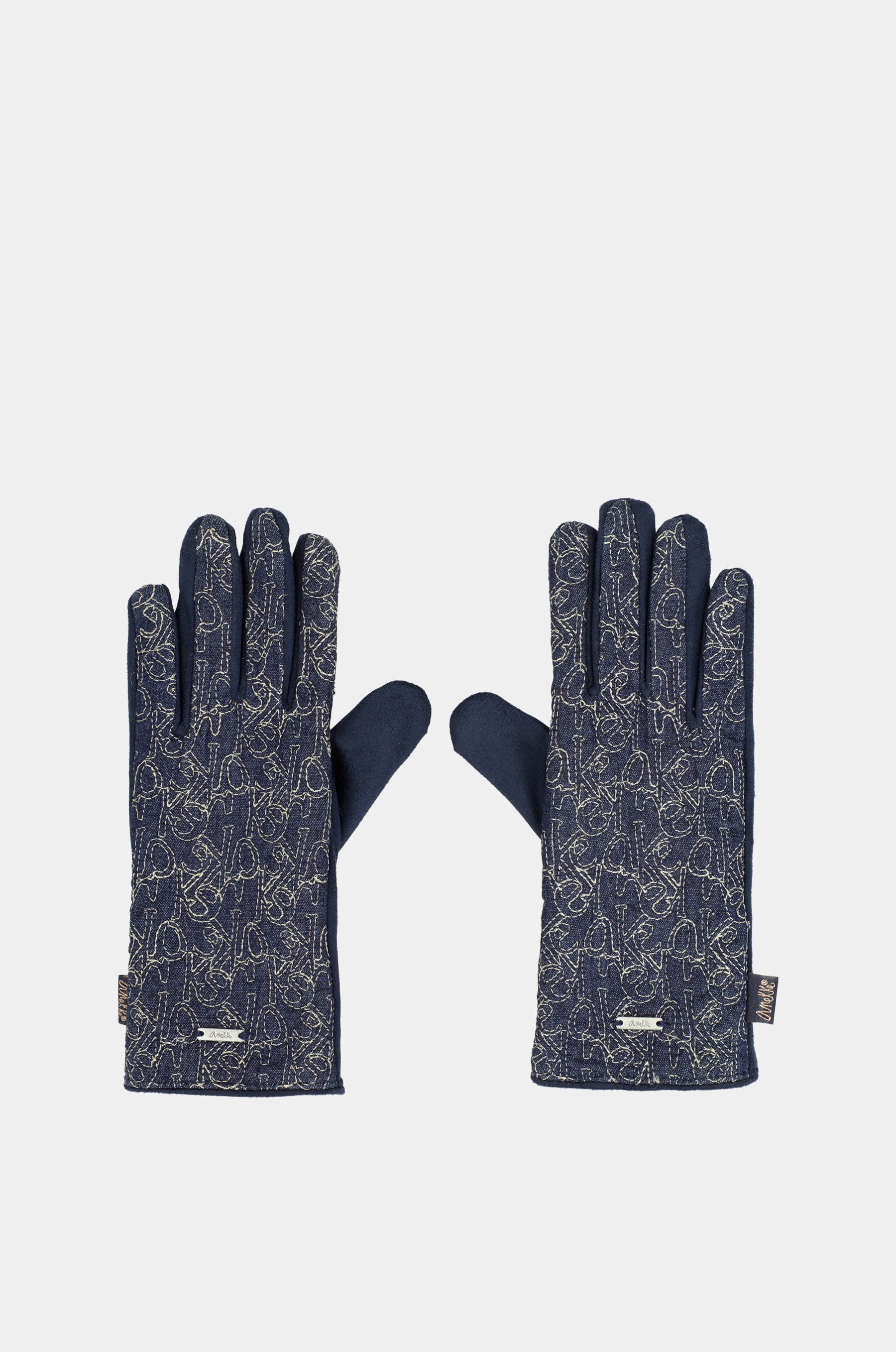 Gants denim imprimé