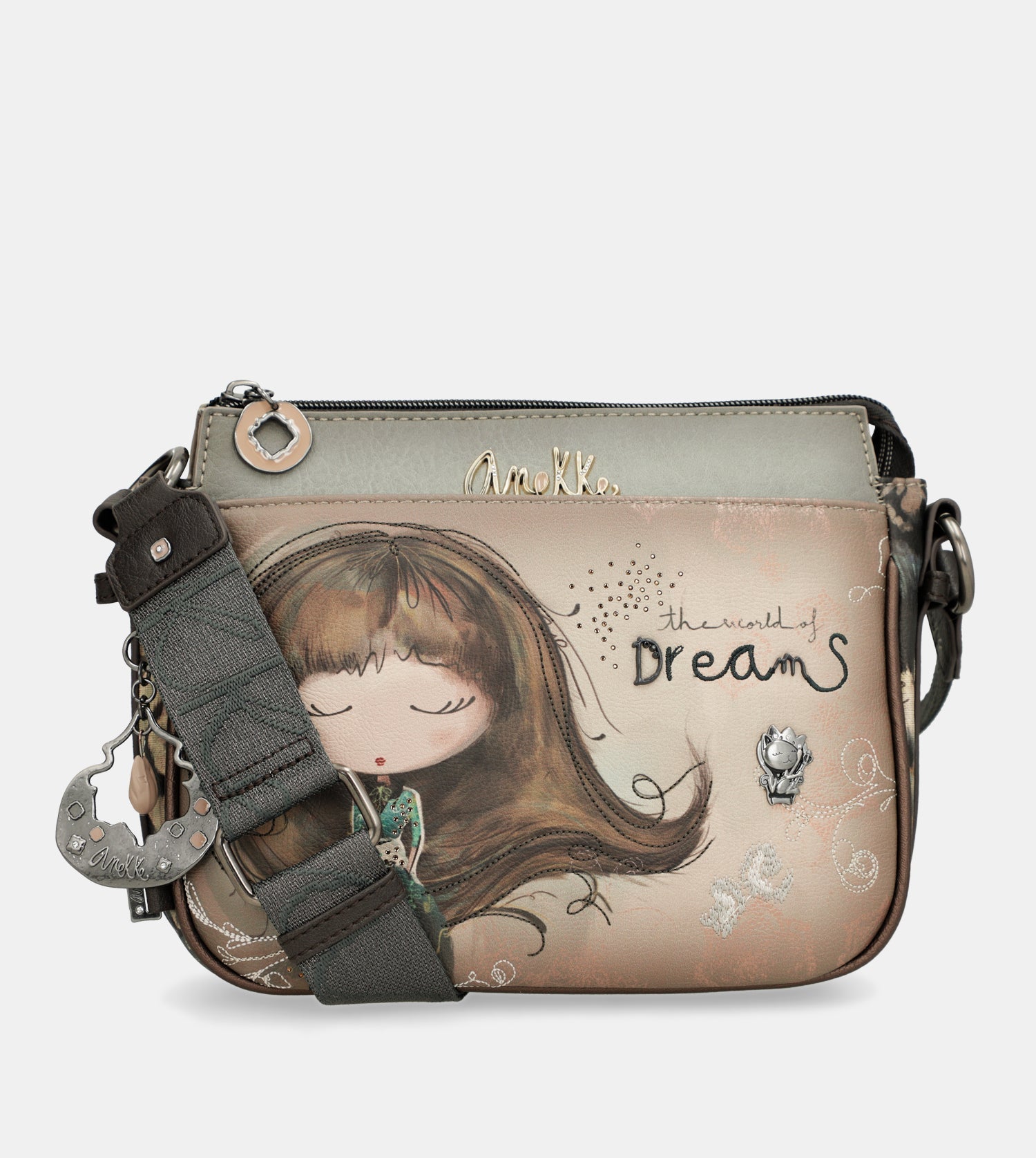 Sac bandoulière 3 compartiments moyen Real