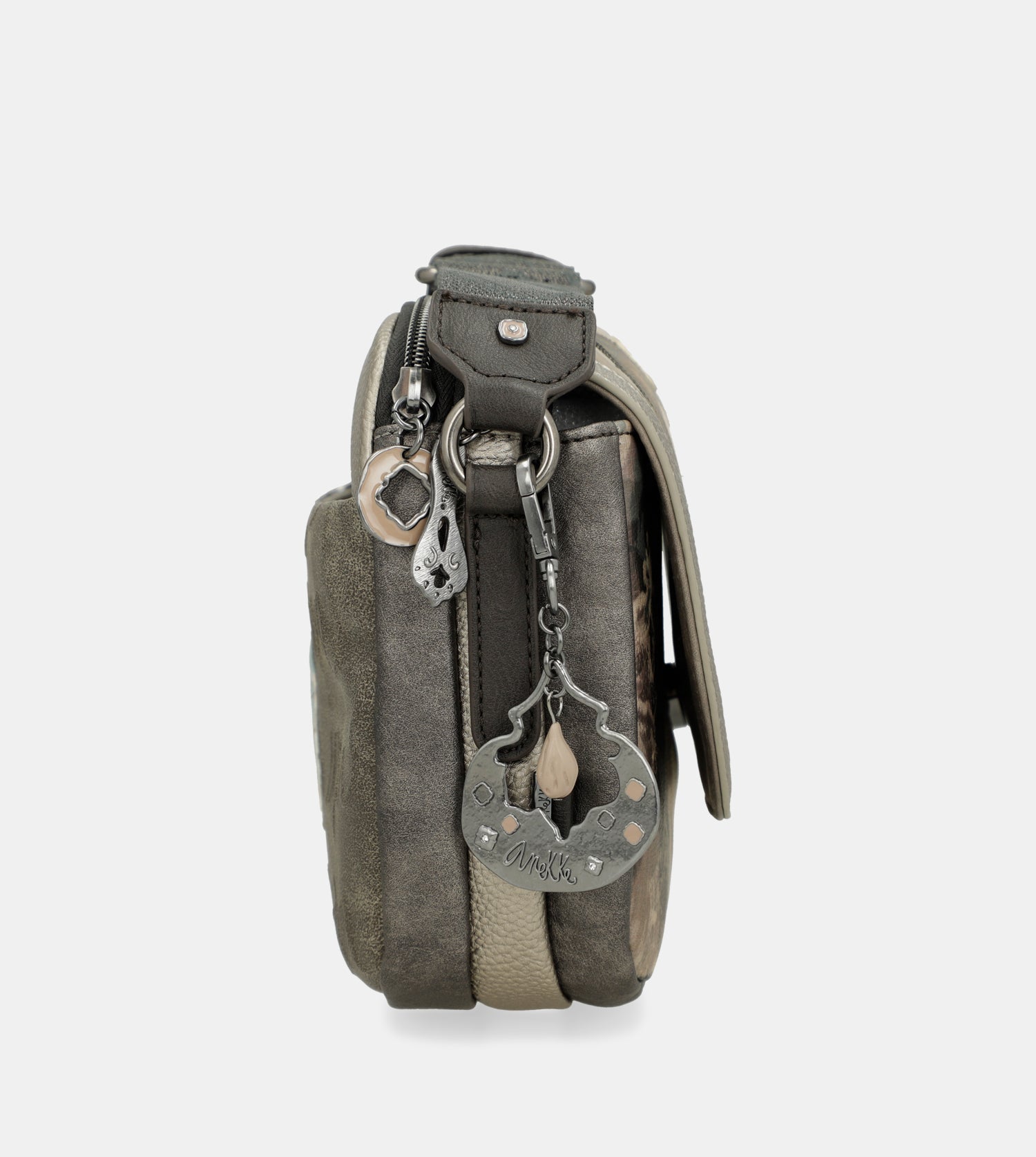 Sac bandoulière à rabat ovale Real