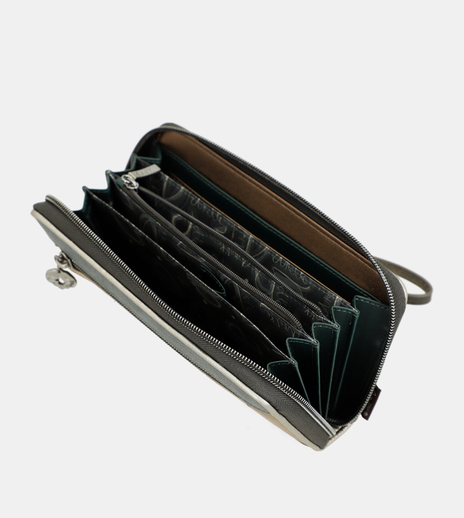 Portefeuille à motifs RFID grand Manifesto