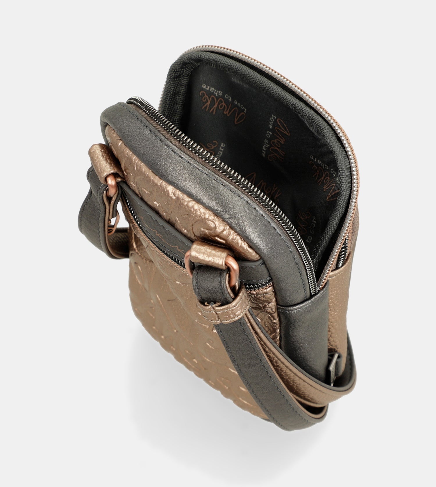 Sac bandoulière mini avec poche Intentions