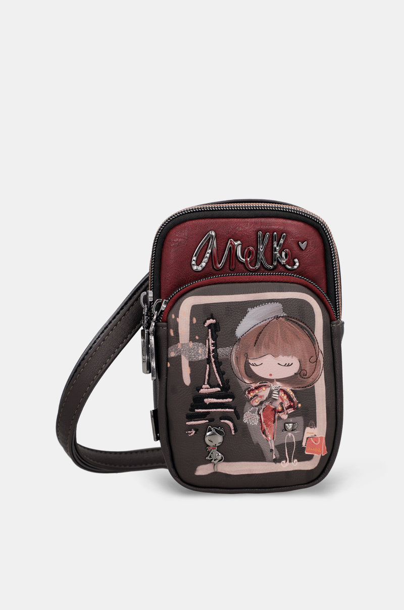 Sac bandoulière mini avec poche Mademoiselle