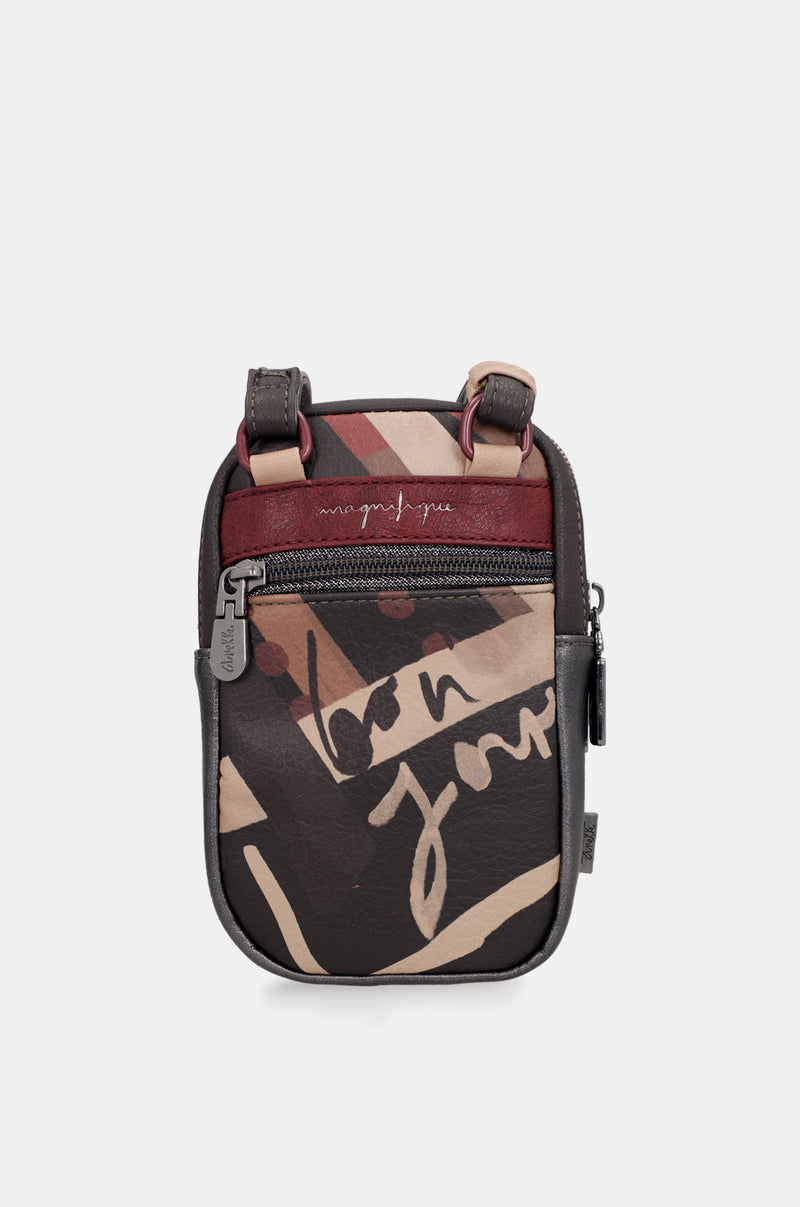 Sac bandoulière mini avec poche Mademoiselle