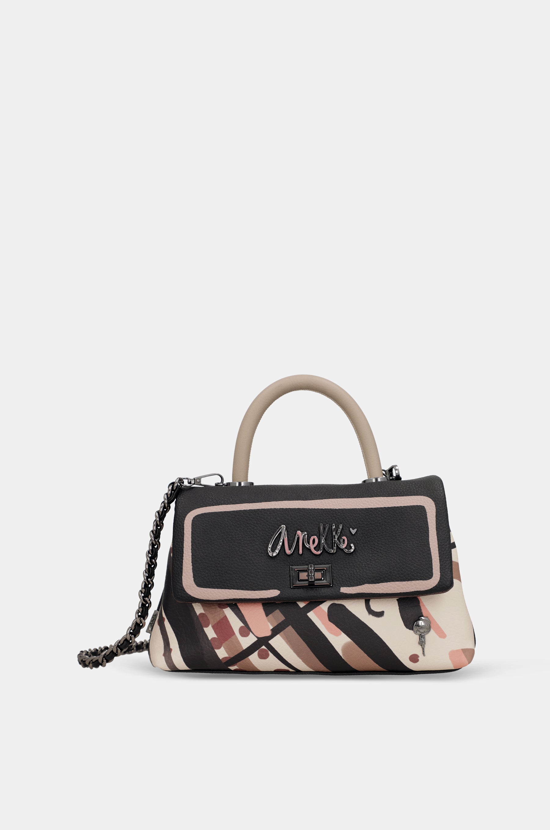 Sac à main avec anse et bandoulière petit Parisian