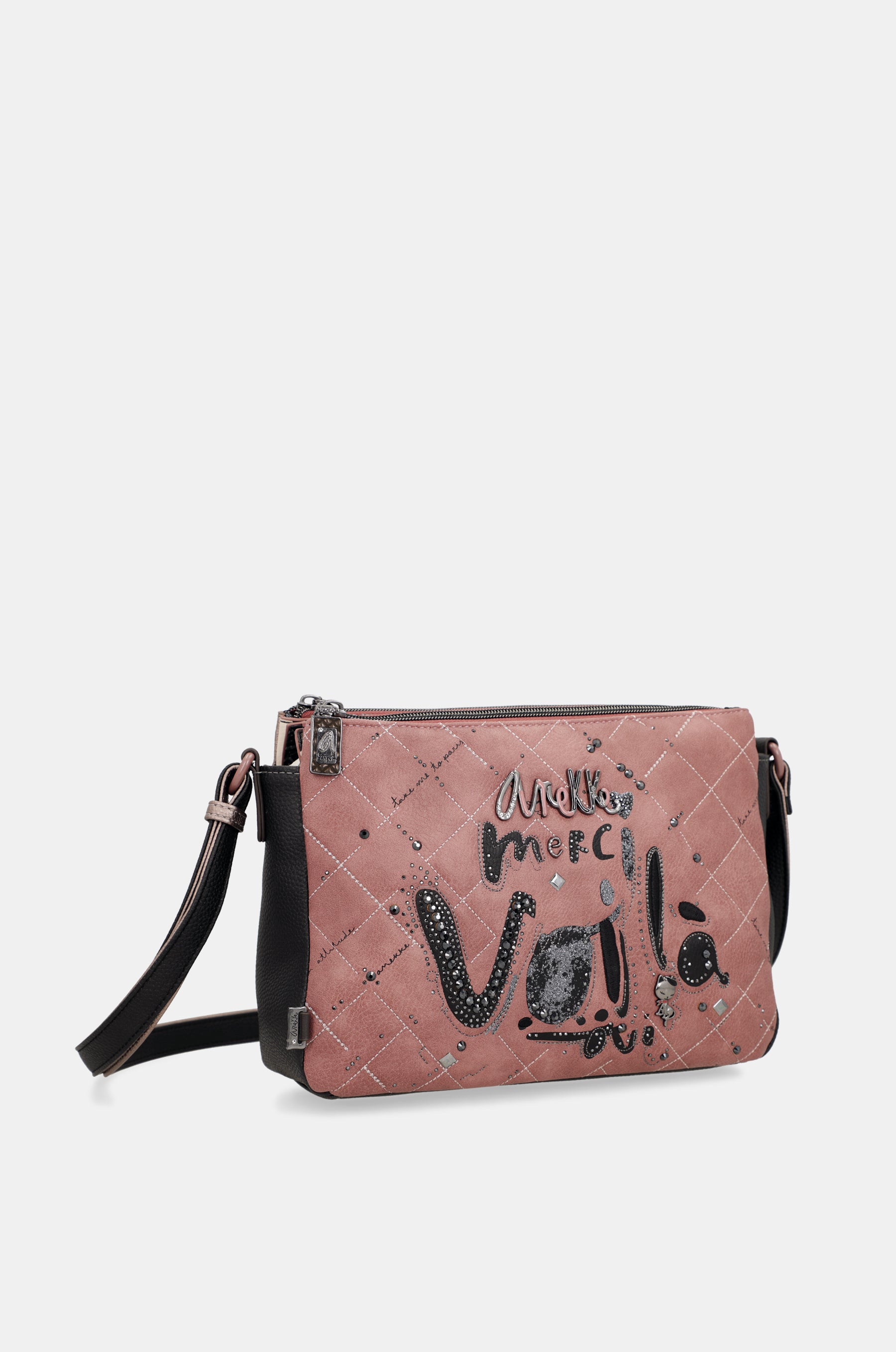 Sac bandoulière à motifs 3 compartiments Parisian