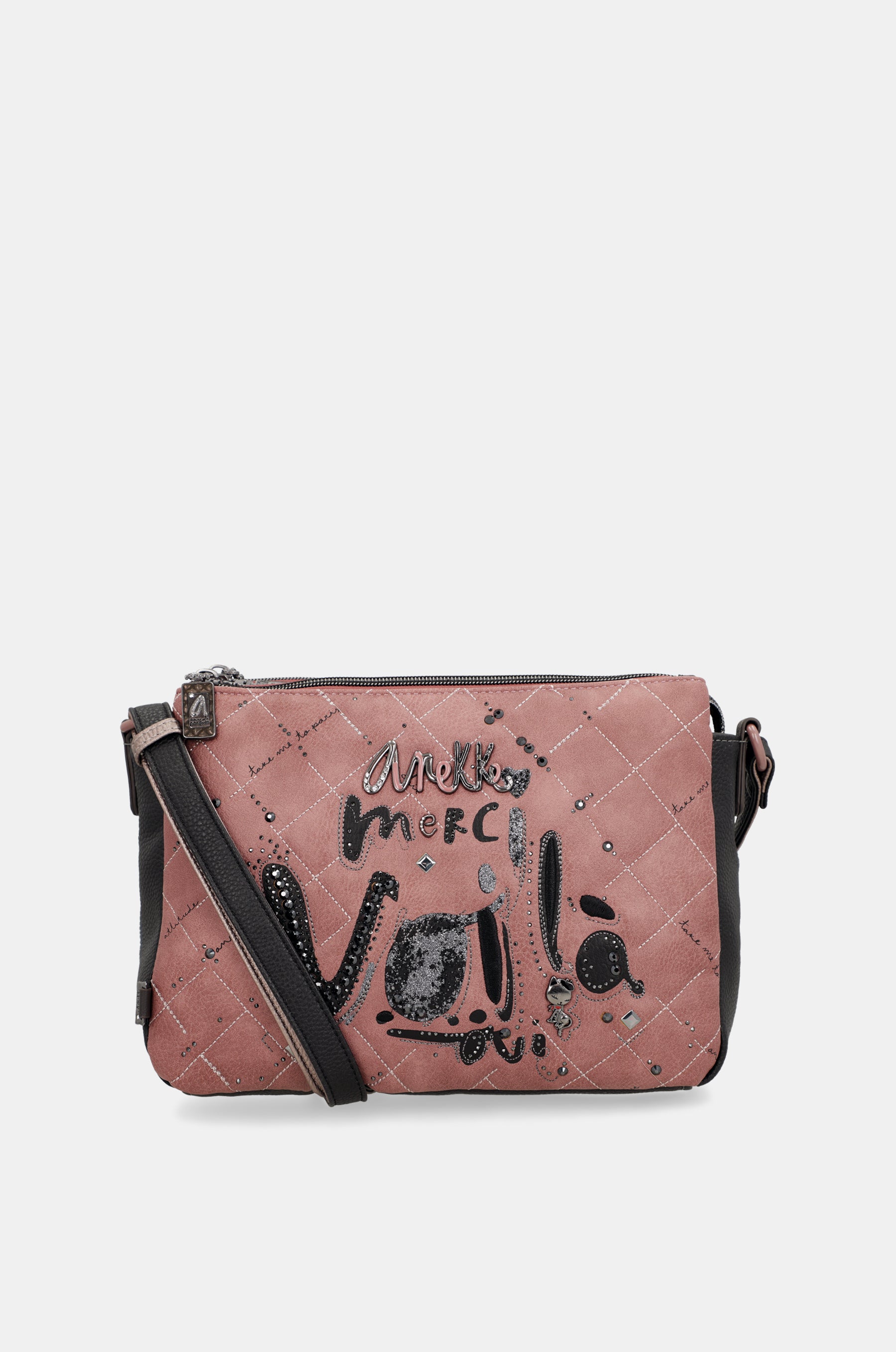 Sac bandoulière à motifs 3 compartiments Parisian