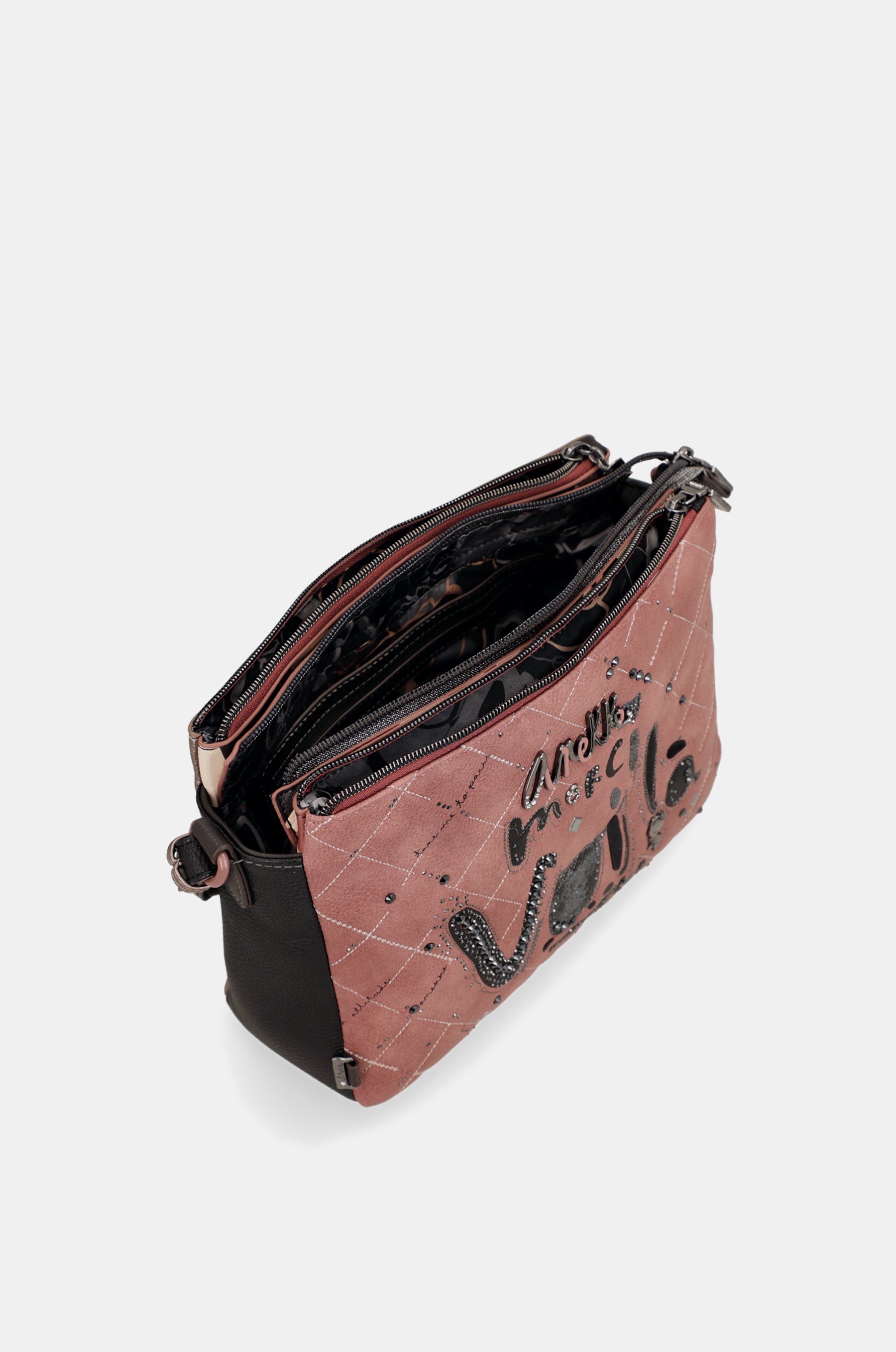 Sac bandoulière à motifs 3 compartiments Parisian