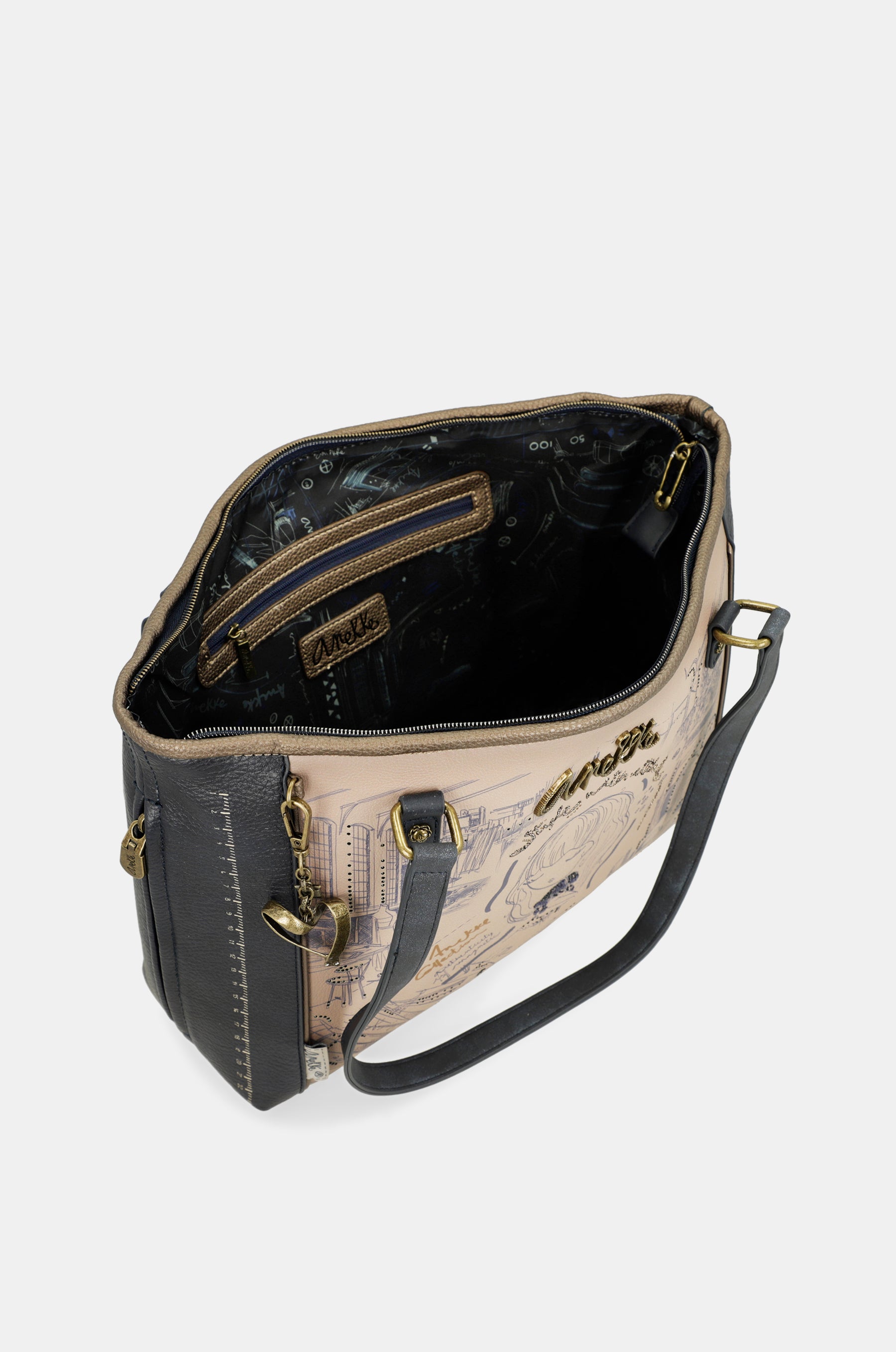 Sac shopper avec bandoulière Studio