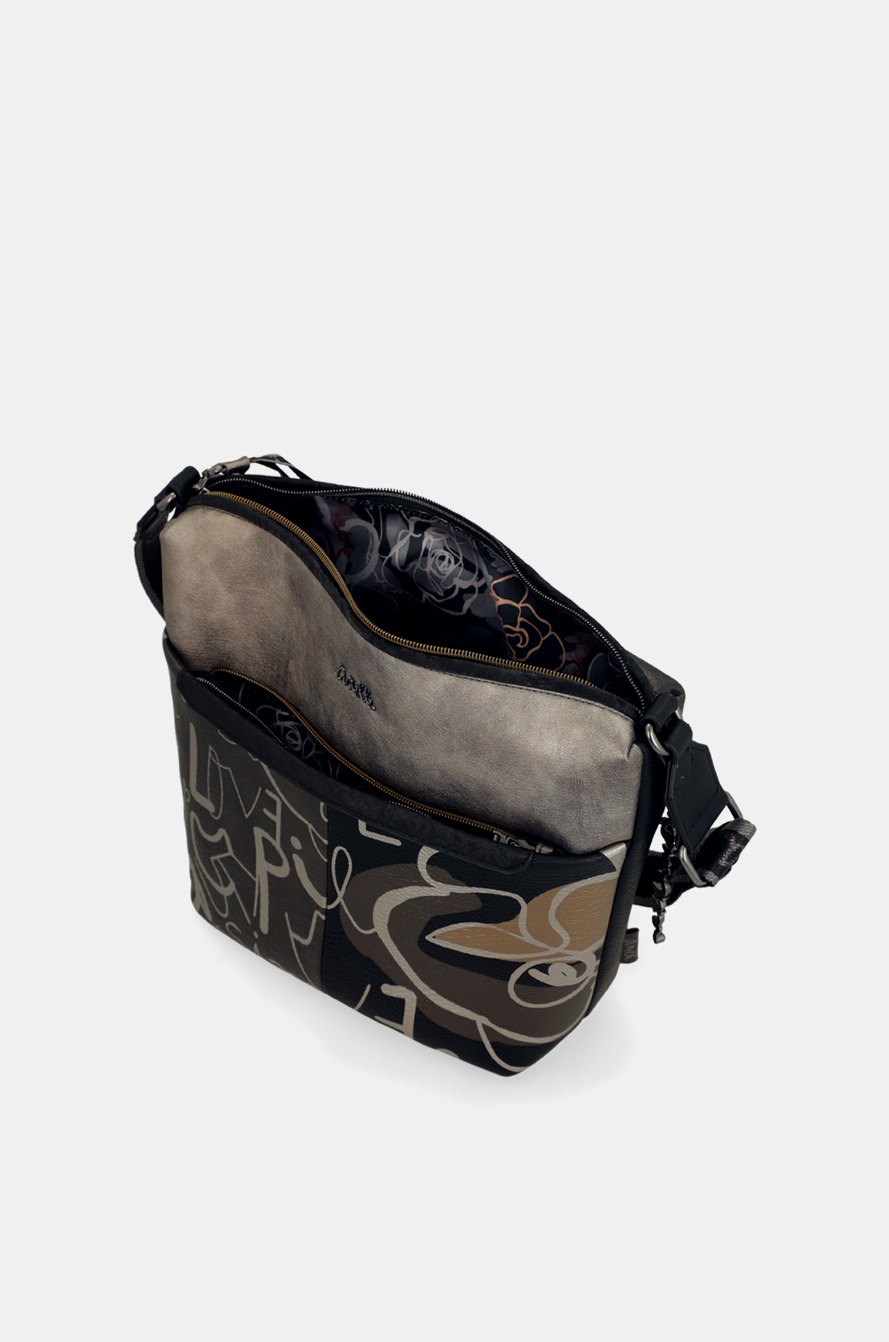 Sac bandoulière avec poche devant grand Nature Koko