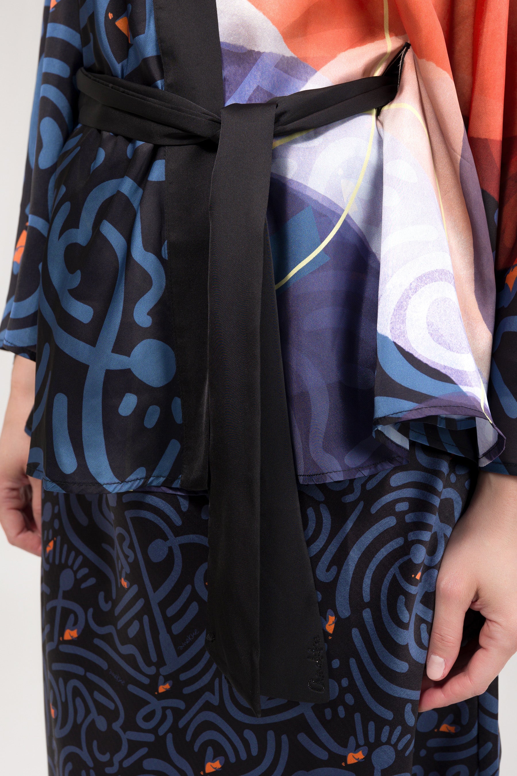 Kimono imprimé fluide